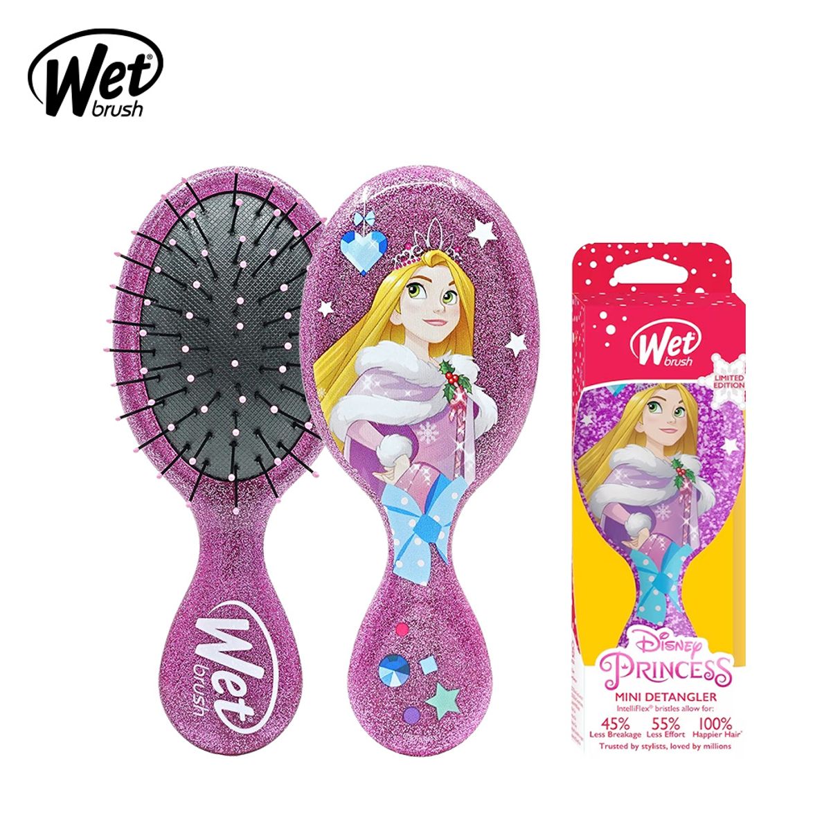 웻 브러쉬(WETBRUSH) 미니 디탱글러 디즈니_라푼젤(라일락)