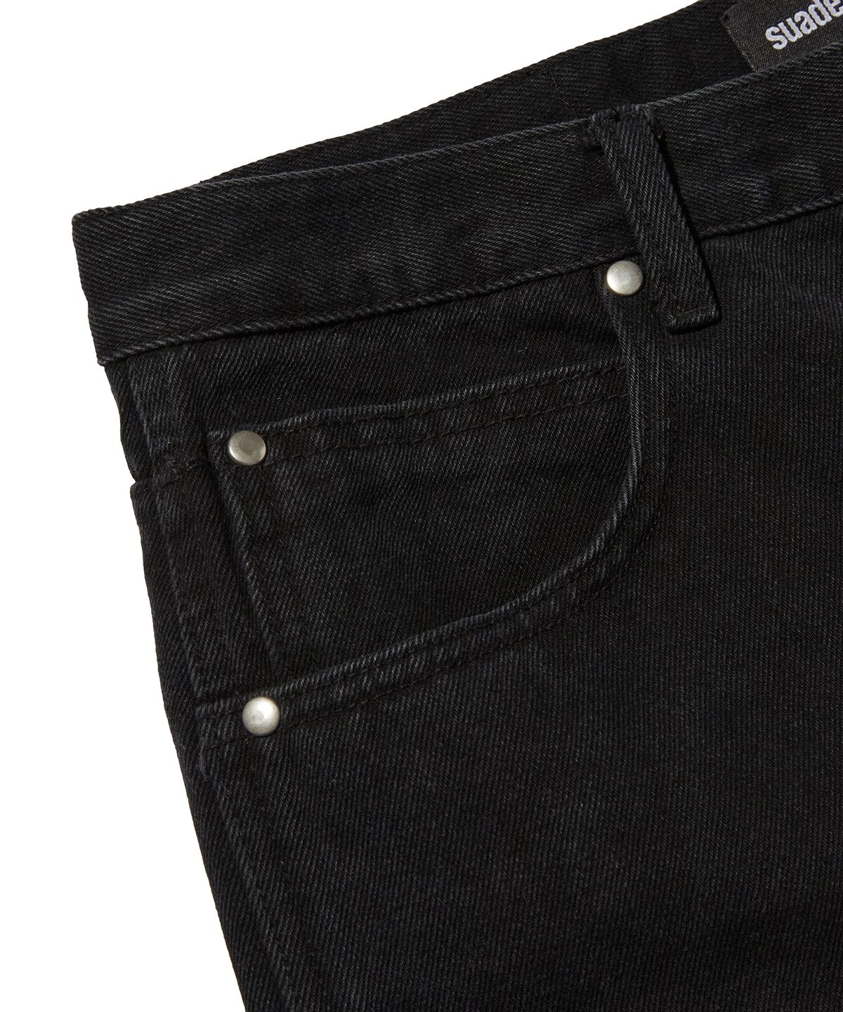 스웨이드(SUADE) BAGGY DENIM [BLACK]