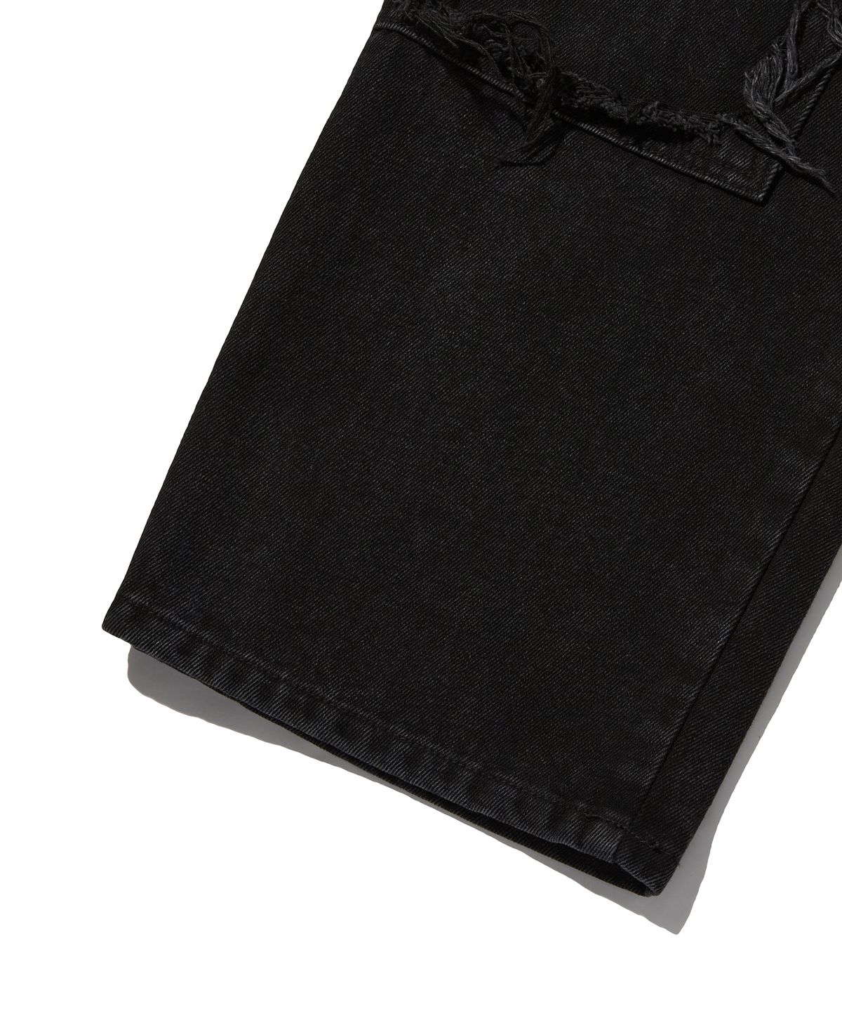 스웨이드(SUADE) DAMAGED DOUBLE KNEE PANTS [BLACK]