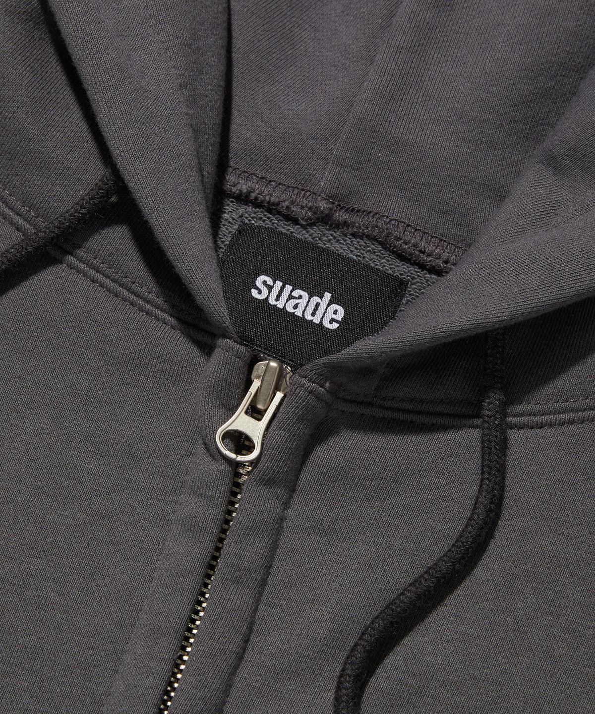 스웨이드(SUADE) BIRD HOOD ZIP UP [CHARCOAL GRAY]