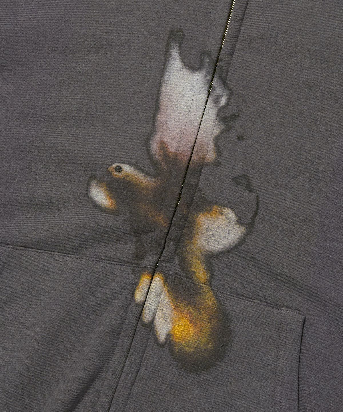 스웨이드(SUADE) BIRD HOOD ZIP UP [CHARCOAL GRAY]