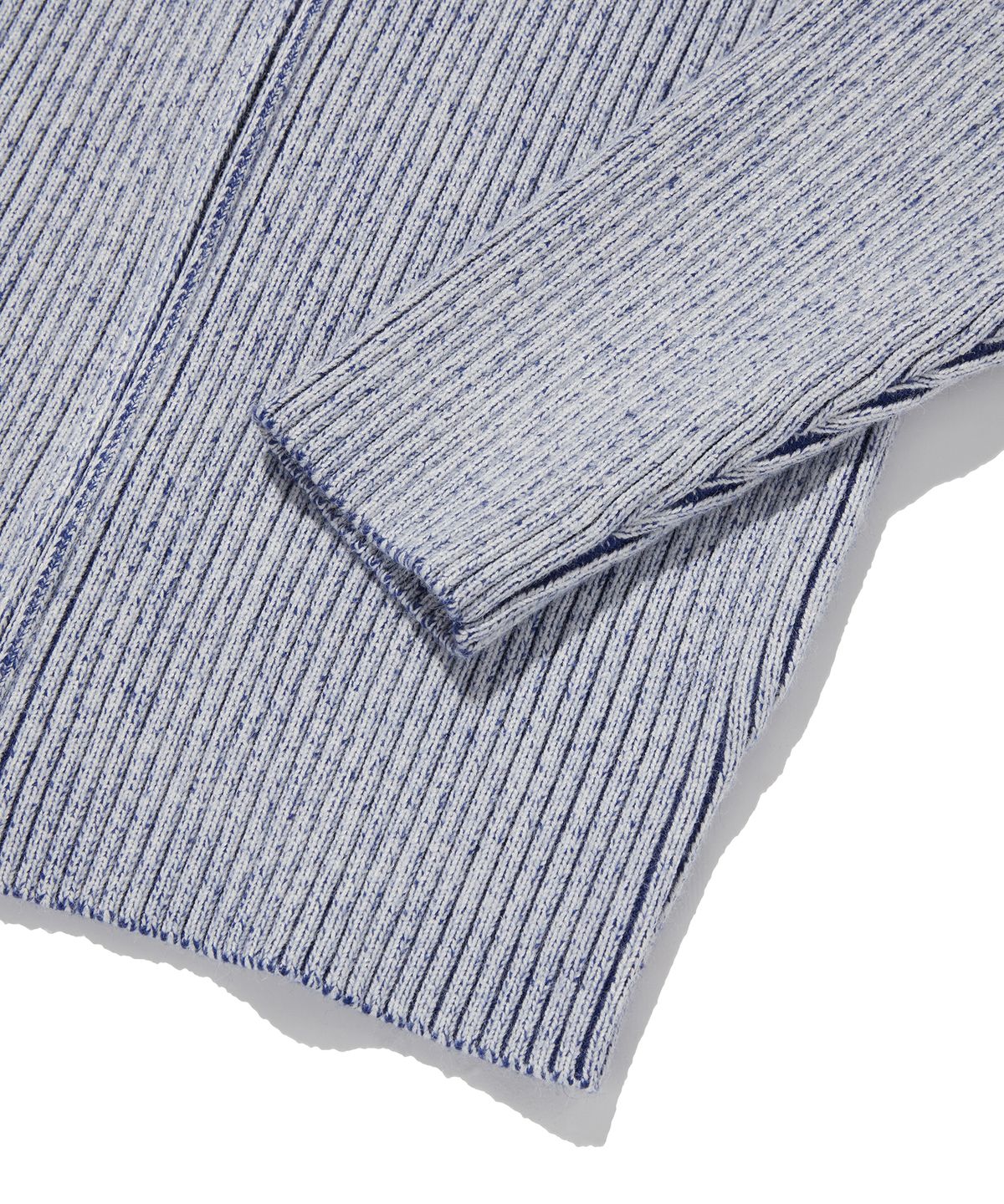 스웨이드(SUADE) FANCY CROP KNIT ZIP UP [BLUE]