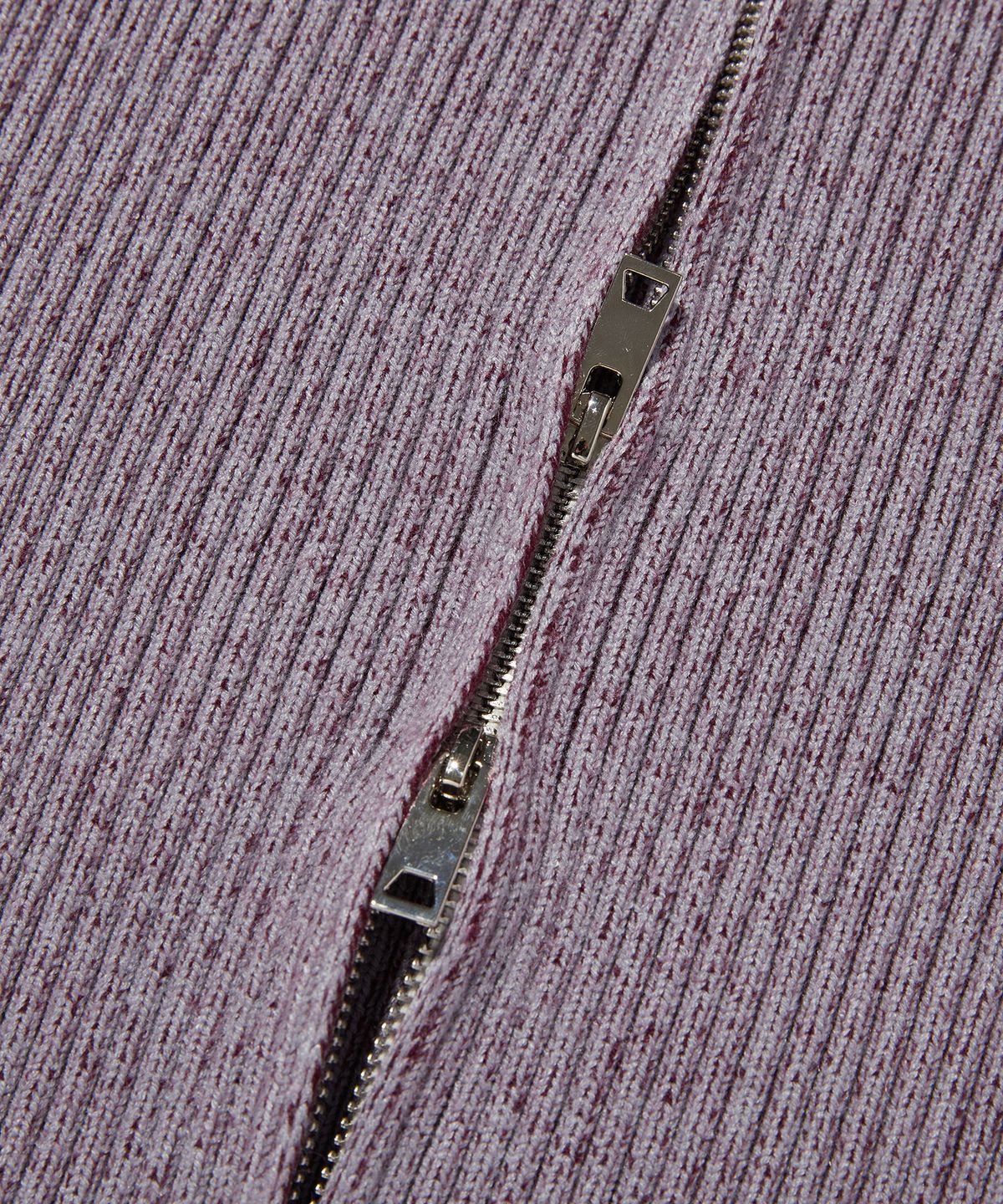스웨이드(SUADE) FANCY CROP KNIT ZIP UP [BURGUNDY]