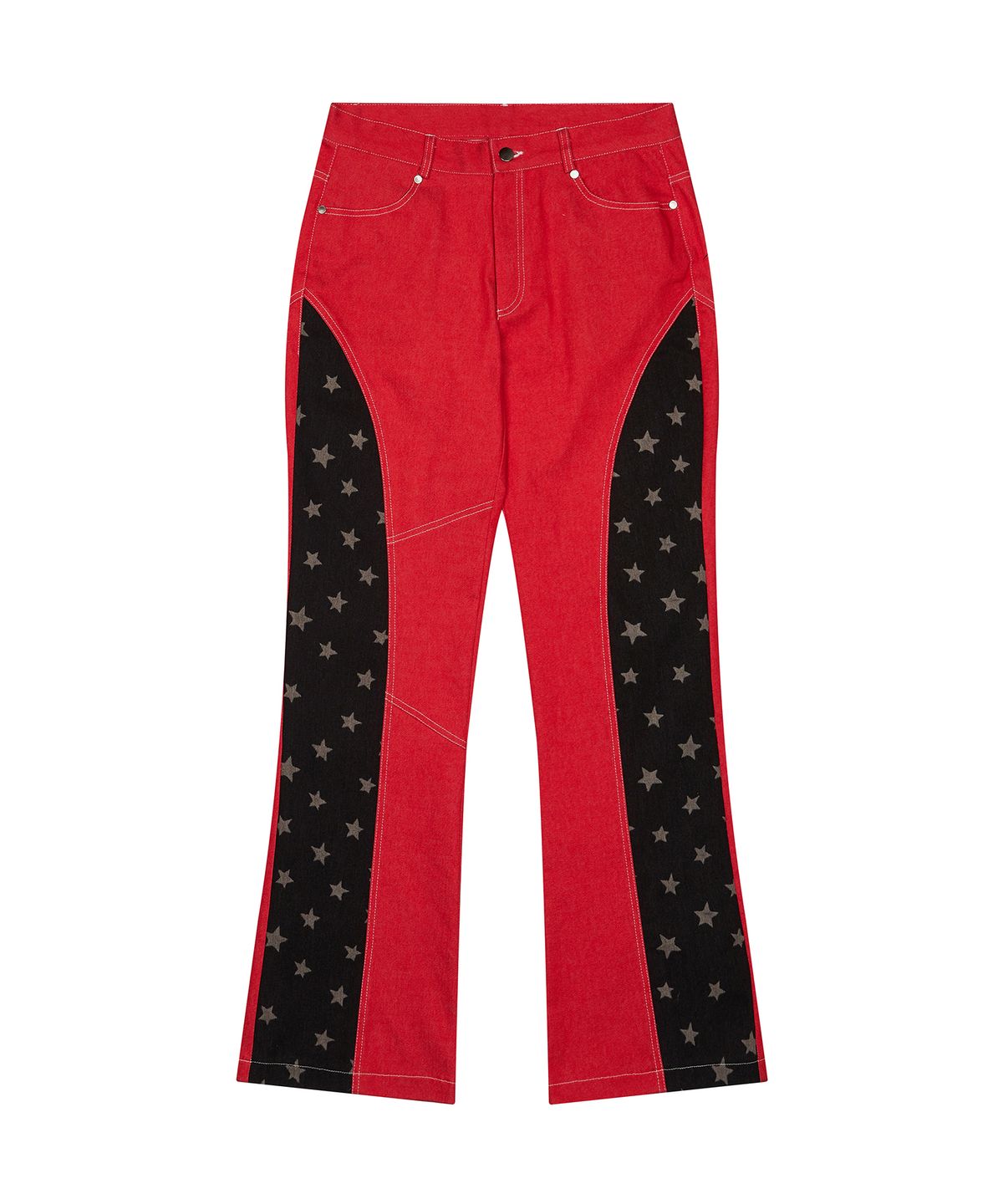 러브이즈트루(LUVISTRUE) NM STITCH BOOTSCUT PANTS(RED)
