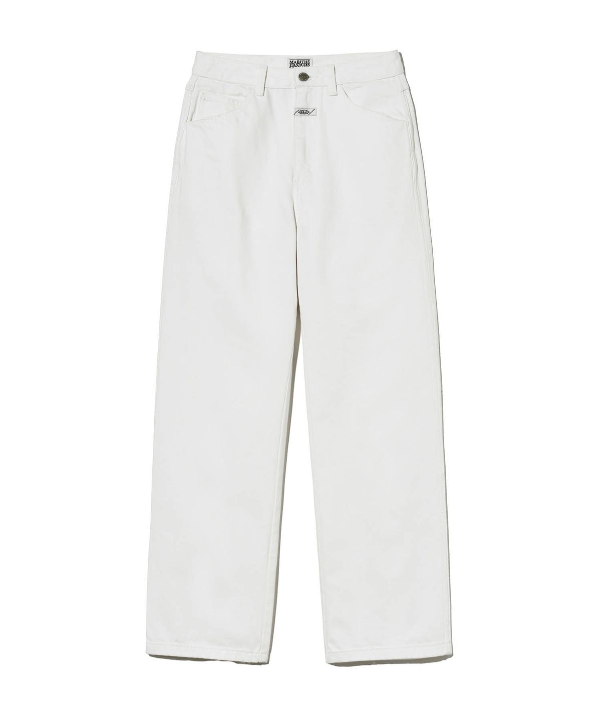 마리떼 프랑소와 저버(MARITHÉ + FRANҪOIS GIRBAUD) W HIGH STRAIGHT DENIM PANTS white
