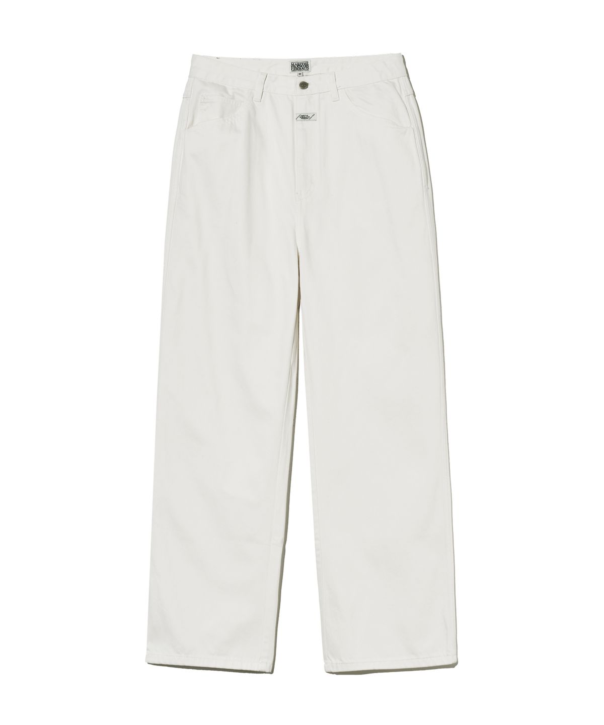 마리떼 프랑소와 저버(MARITHÉ + FRANҪOIS GIRBAUD) M HIGH STRAIGHT DENIM PANTS white