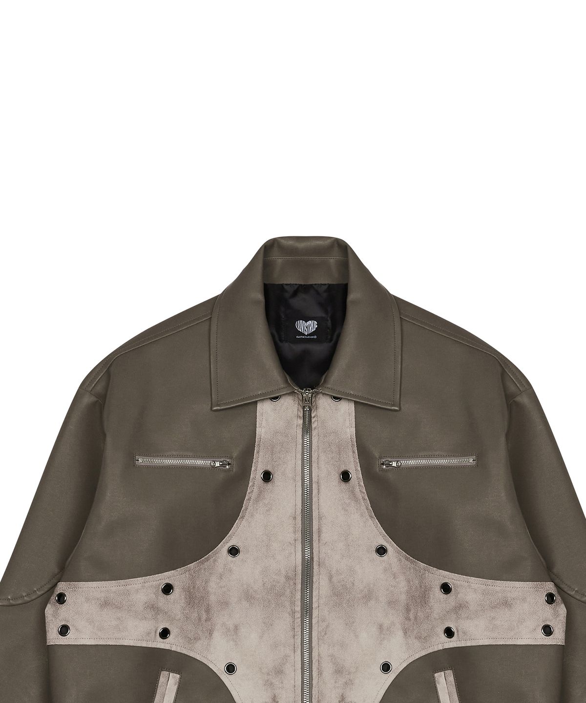 러브이즈트루(LUVISTRUE) NM LEATHER JACKET(BROWN)