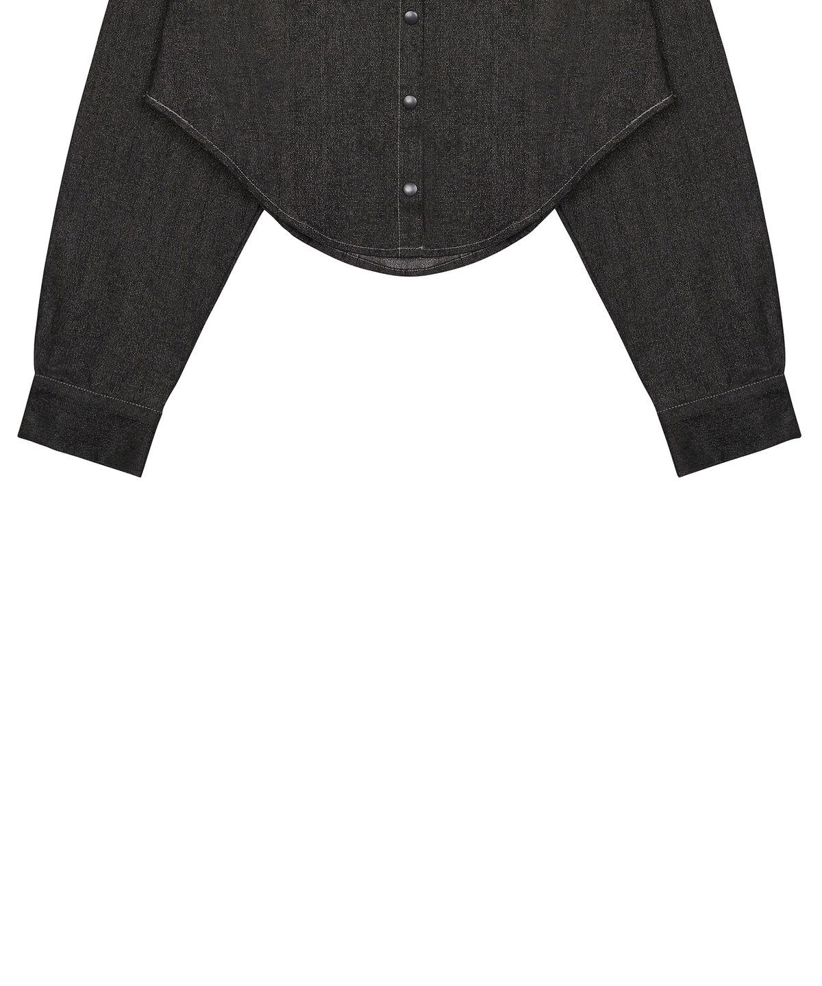 러브이즈트루(LUVISTRUE) NM DENIM CROP SHIRT(BLACK)