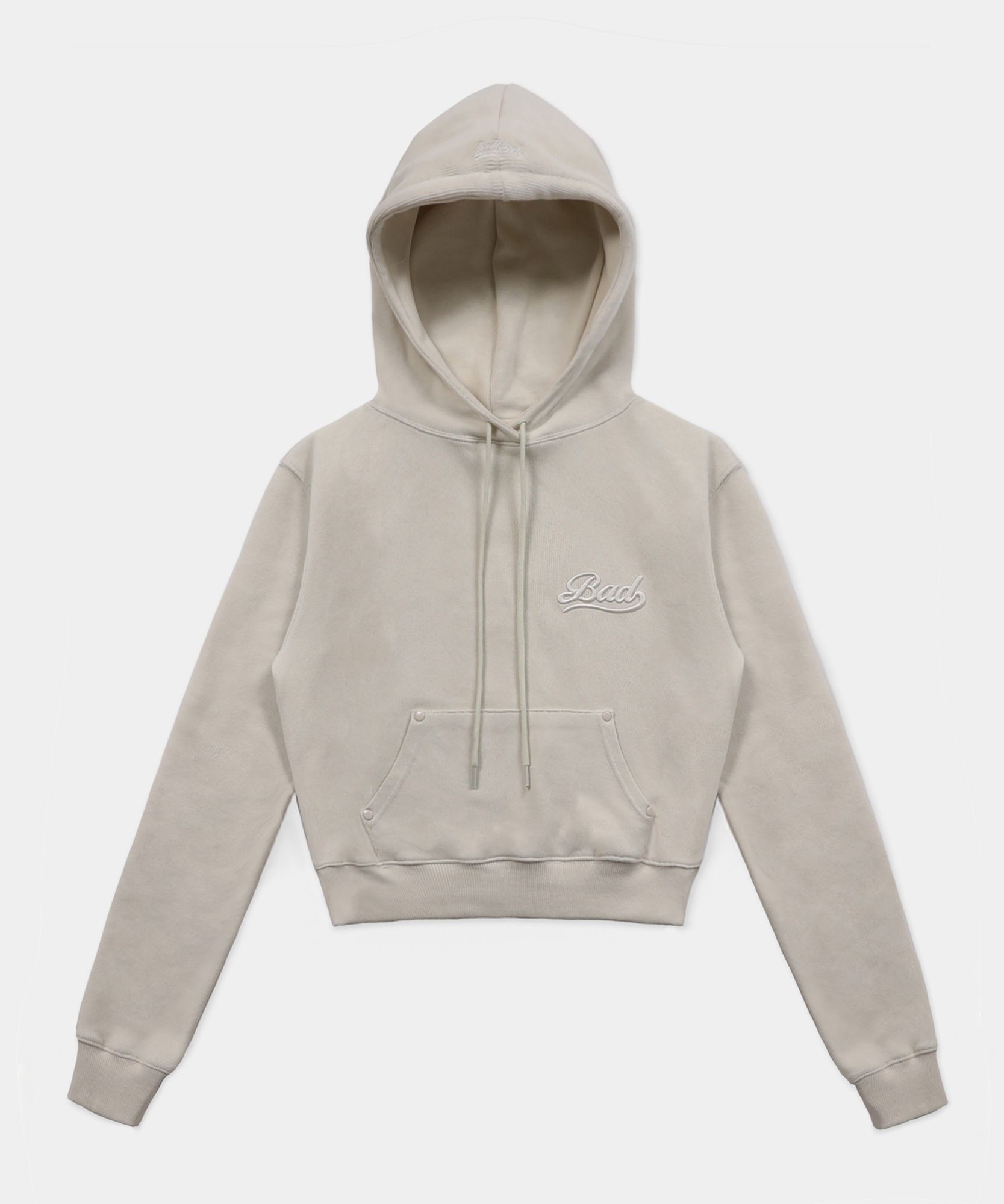トップス BADBLOOD Beyond Soft Cutout Hood - Cream MUSINSA | BADBLOOD Beyond Soft Hood - Cream