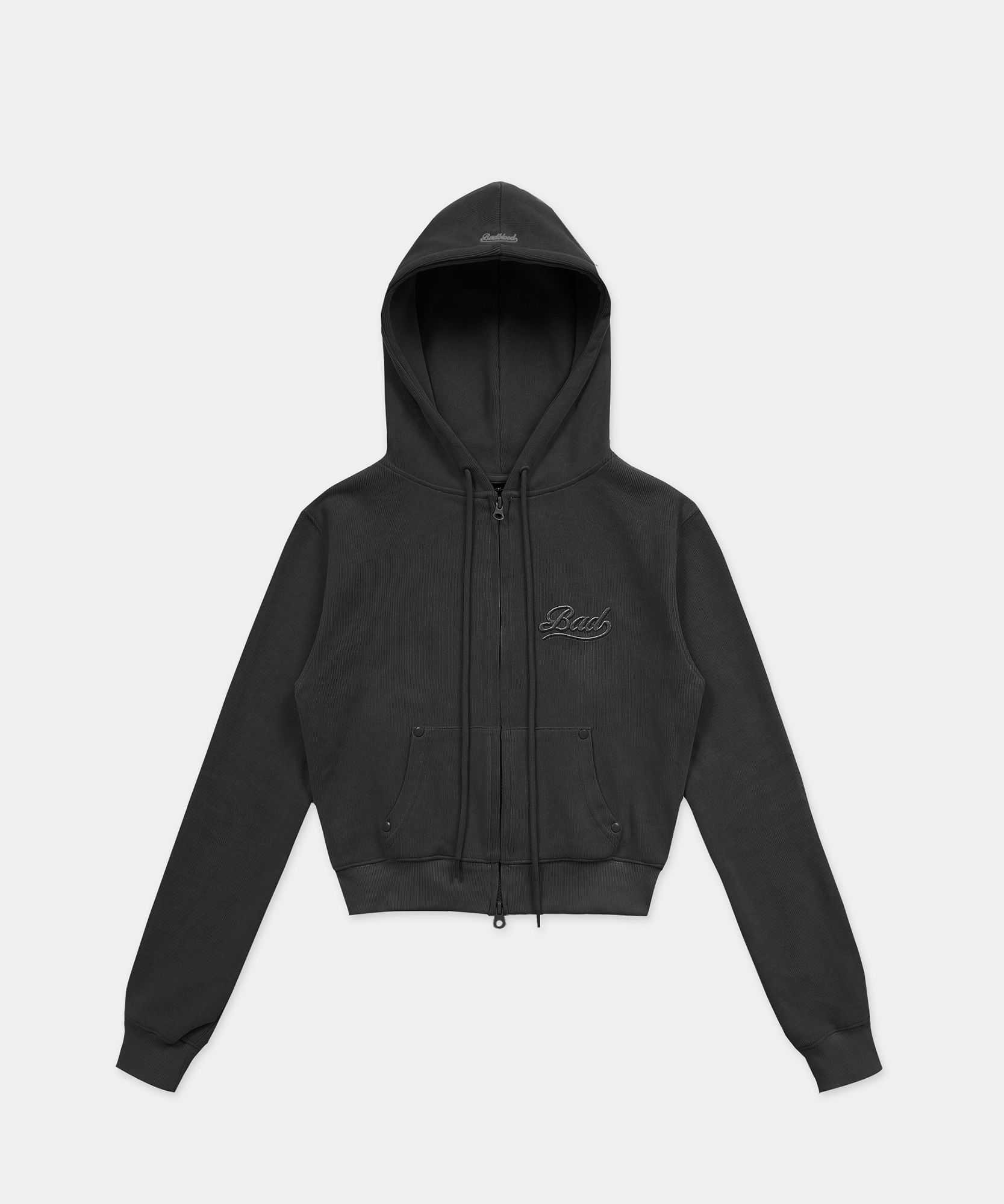 最高の BADBLOOD | MUSINSA Beyond Black - Zip-Up Hooded Soft トップス