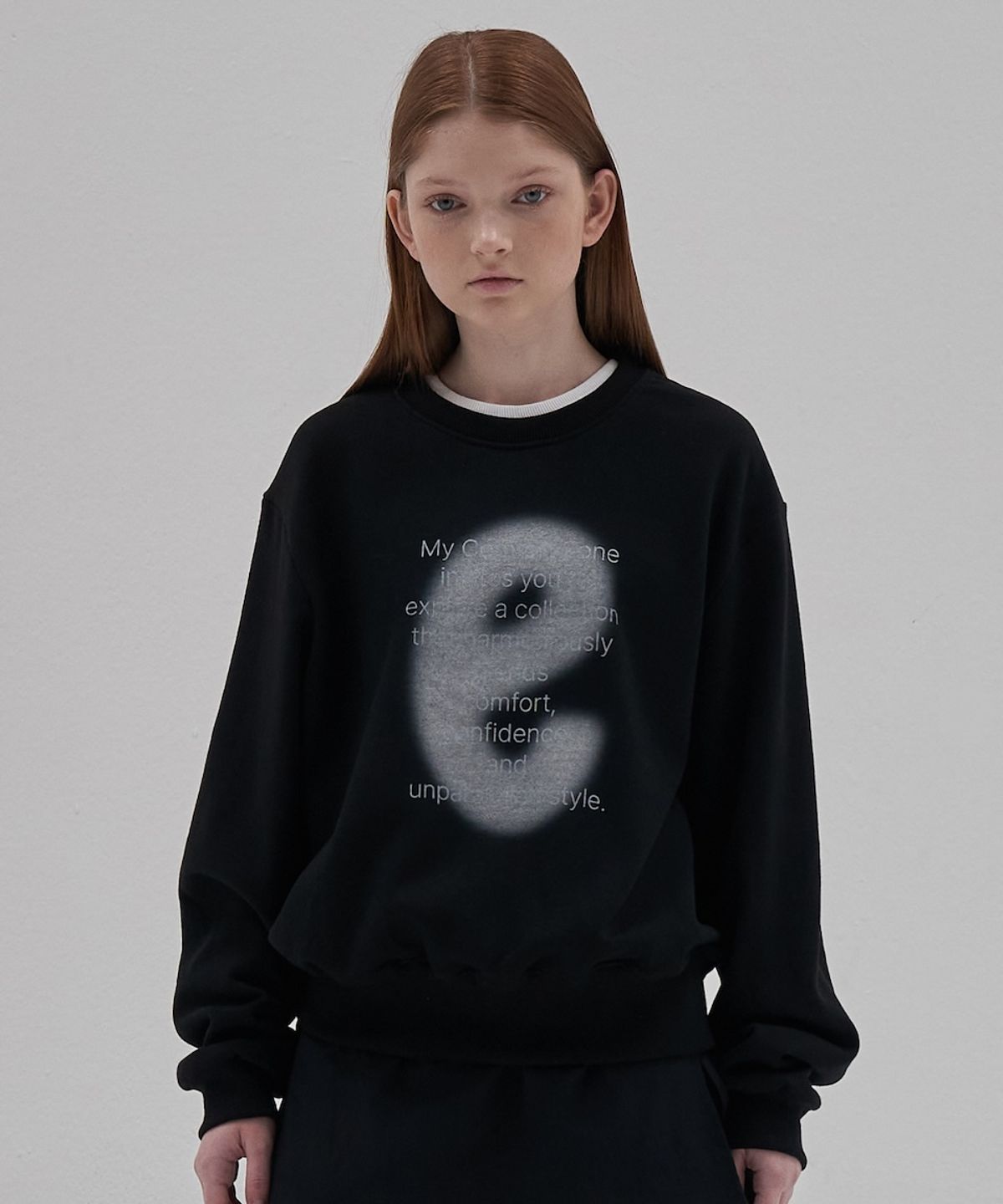 엘리오티(ELLIOTI) E Blur Sweatshirts_Black