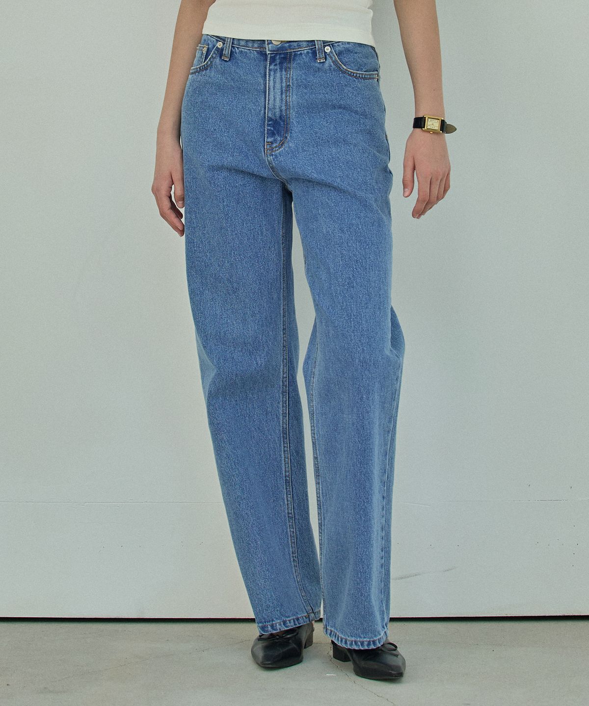 엘리오티(ELLIOTI) Classy Wide Denim Pants_3Color