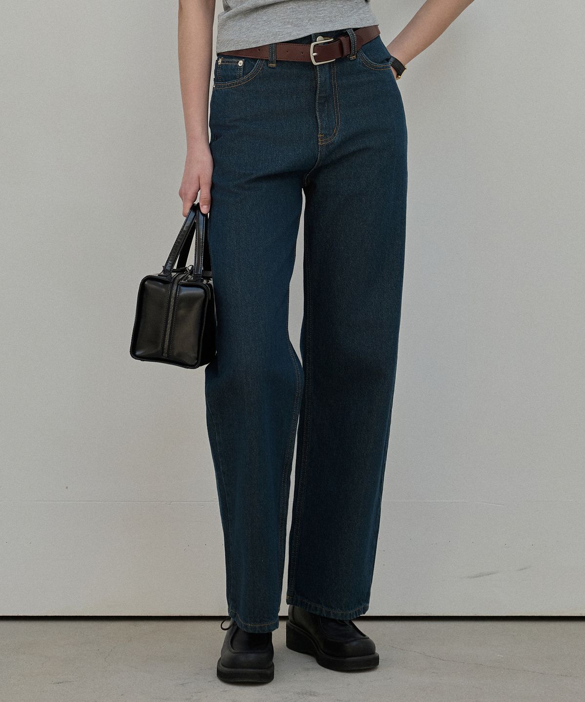 엘리오티(ELLIOTI) Classy Wide Denim Pants_3Color