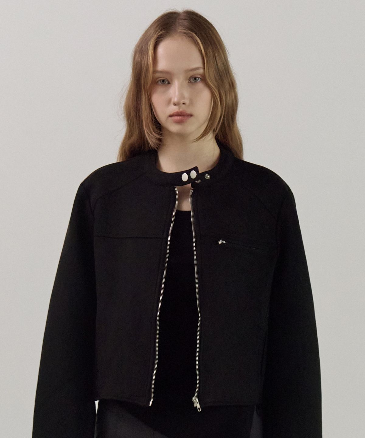 엘리오티(ELLIOTI) Suede Zip-up Jacket_3Color