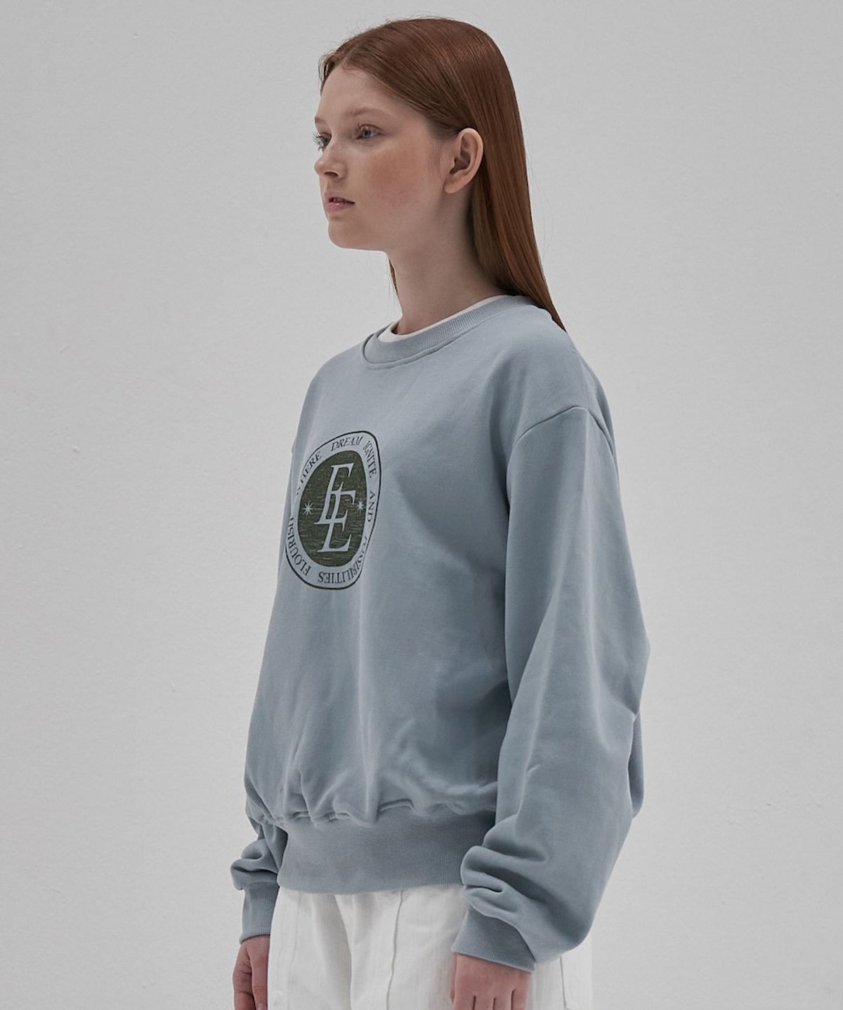 엘리오티(ELLIOTI) Vintage Logo Sweatshirts_Blue