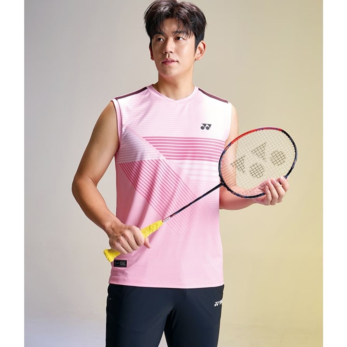 요넥스(YONEX) 241PH005M 블랙/청록 남성용 바텍 컬러 포인트 7부 팬츠