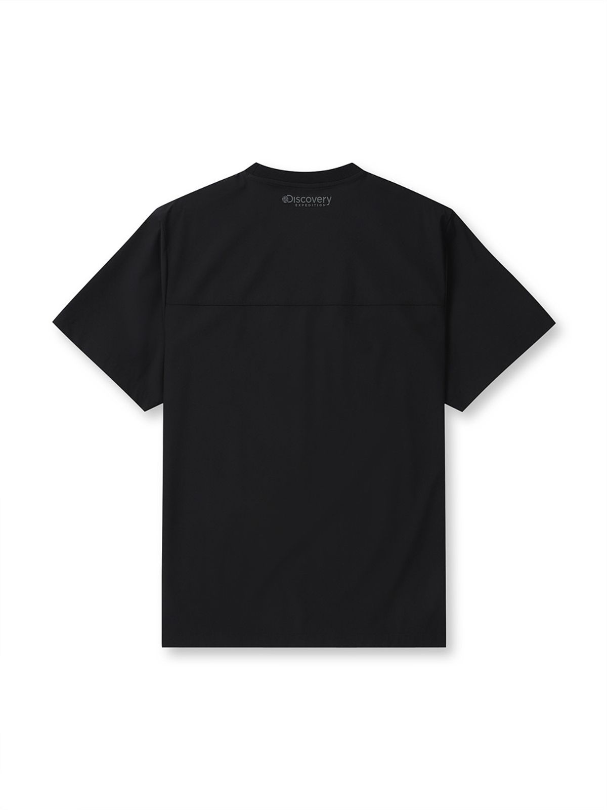 디스커버리 익스페디션(DISCOVERY EXPEDITION) 프레시벤트 폴튼 에센셜 우븐 반팔티셔츠 (BLACK)