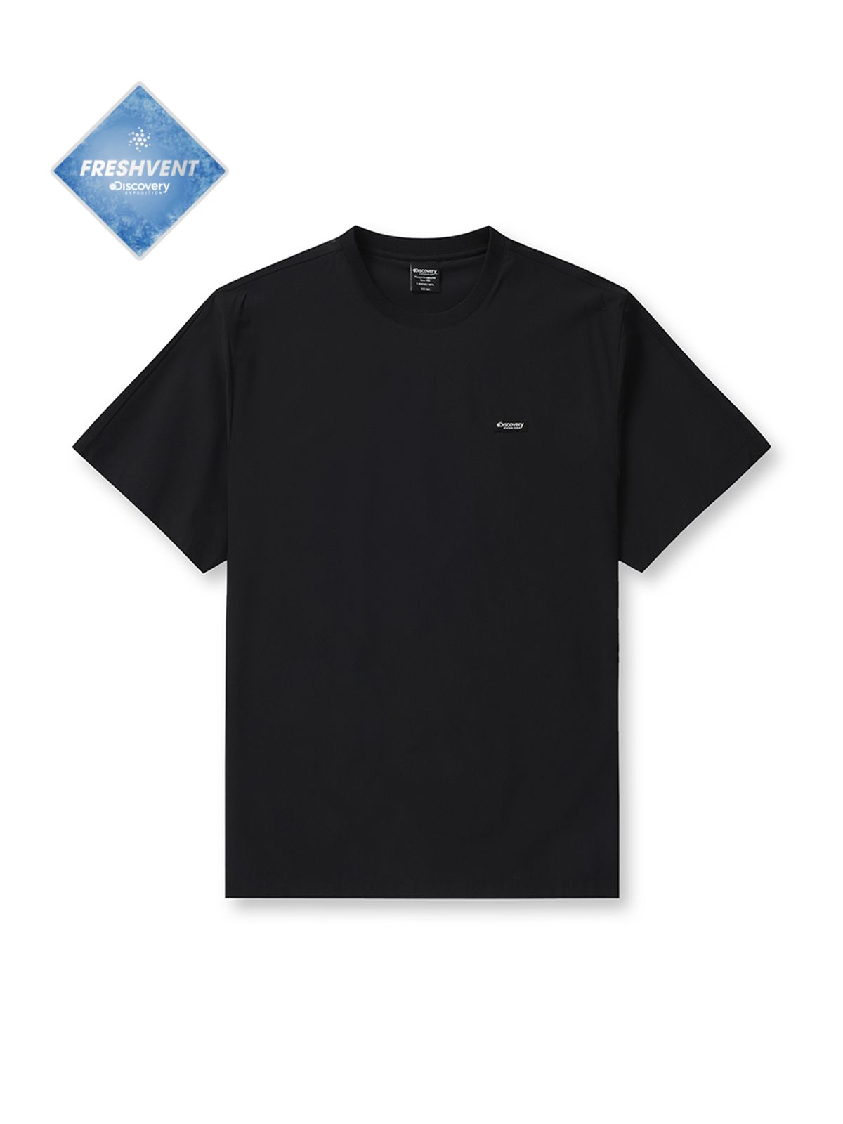 디스커버리 익스페디션(DISCOVERY EXPEDITION) 프레시벤트 폴튼 에센셜 우븐 반팔티셔츠 (BLACK)