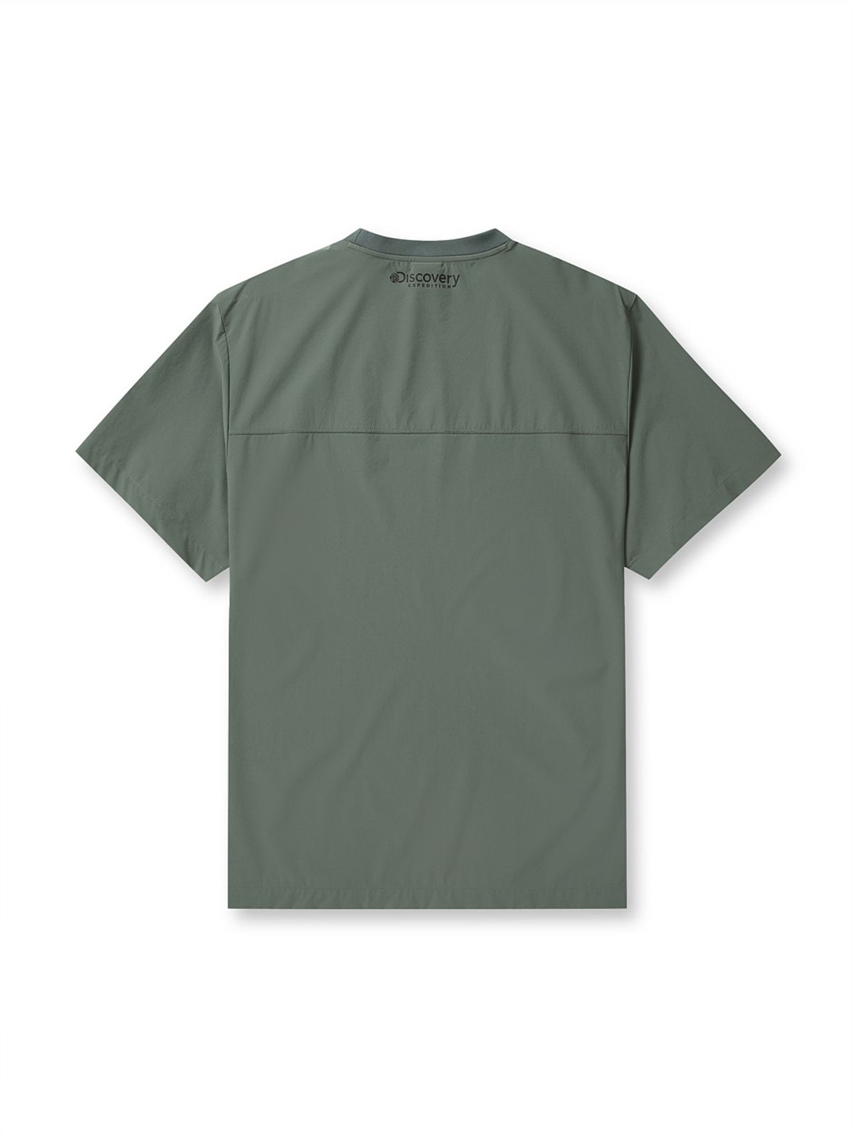 디스커버리 익스페디션(DISCOVERY EXPEDITION) 프레시벤트 폴튼 에센셜 우븐 반팔티셔츠 (D/KHAKI)