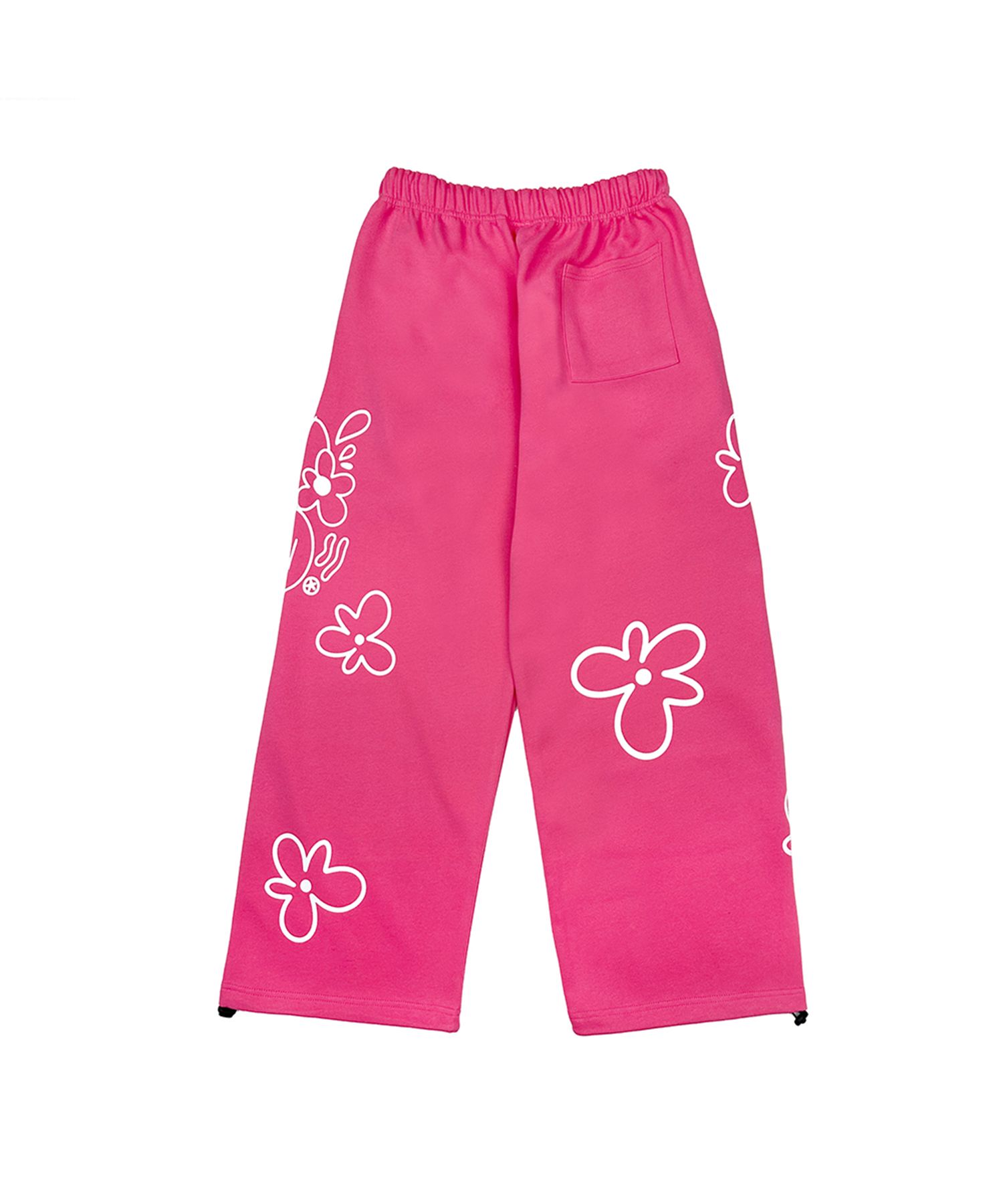 MUSINSA公式 | DOUBLE JD Good Flower Spray Pants (Pink)