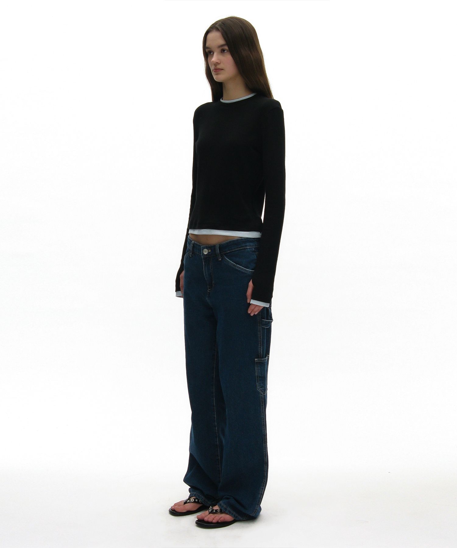 MUSINSA | PARTIMENTO WOMEN PW Double Layered Long Sleeve