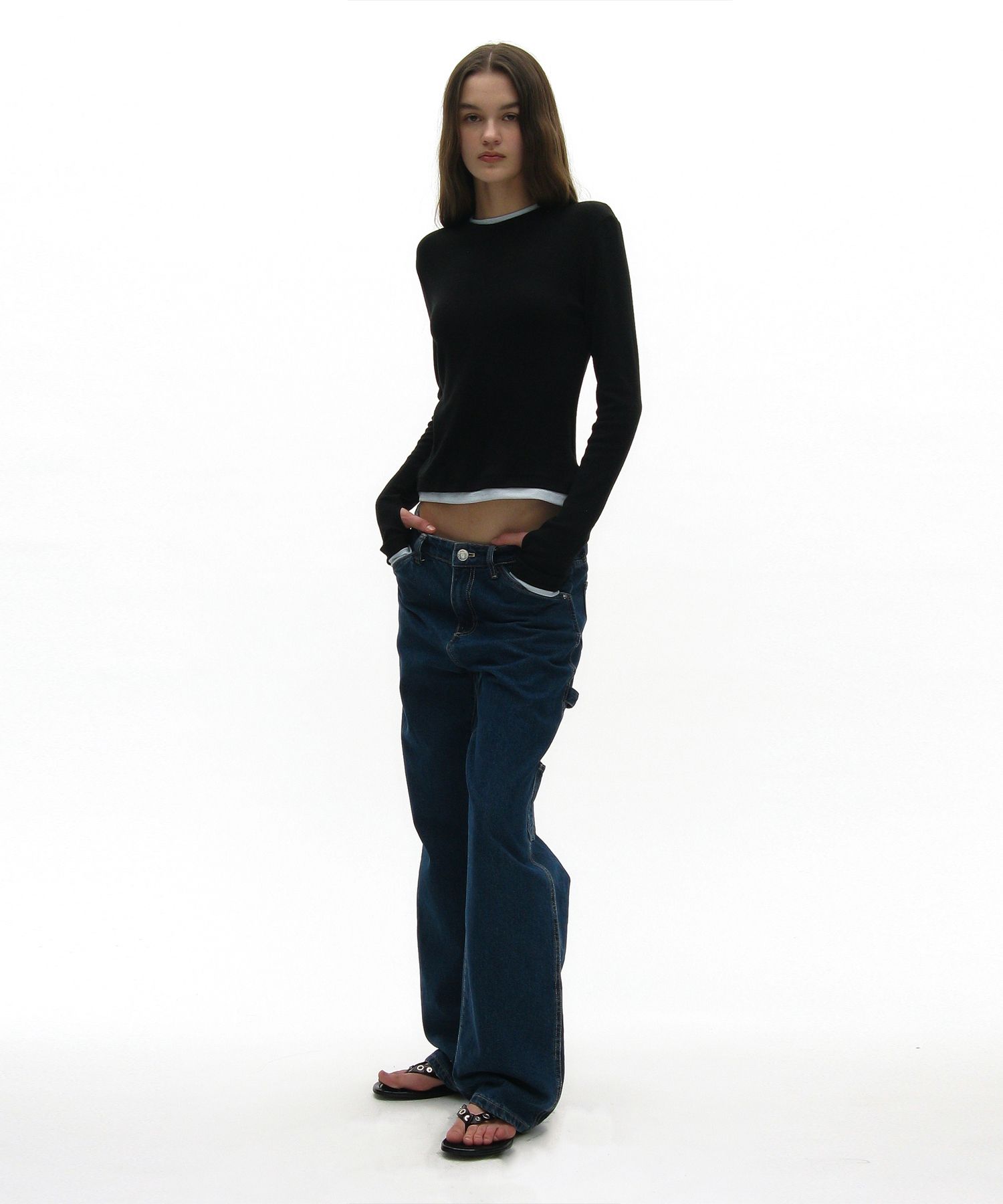 MUSINSA | PARTIMENTO WOMEN PW Double Layered Long Sleeve