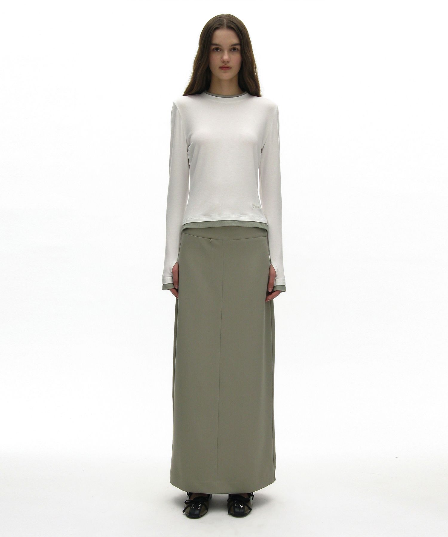MUSINSA | PARTIMENTO WOMEN PW Double Layered Long Sleeve