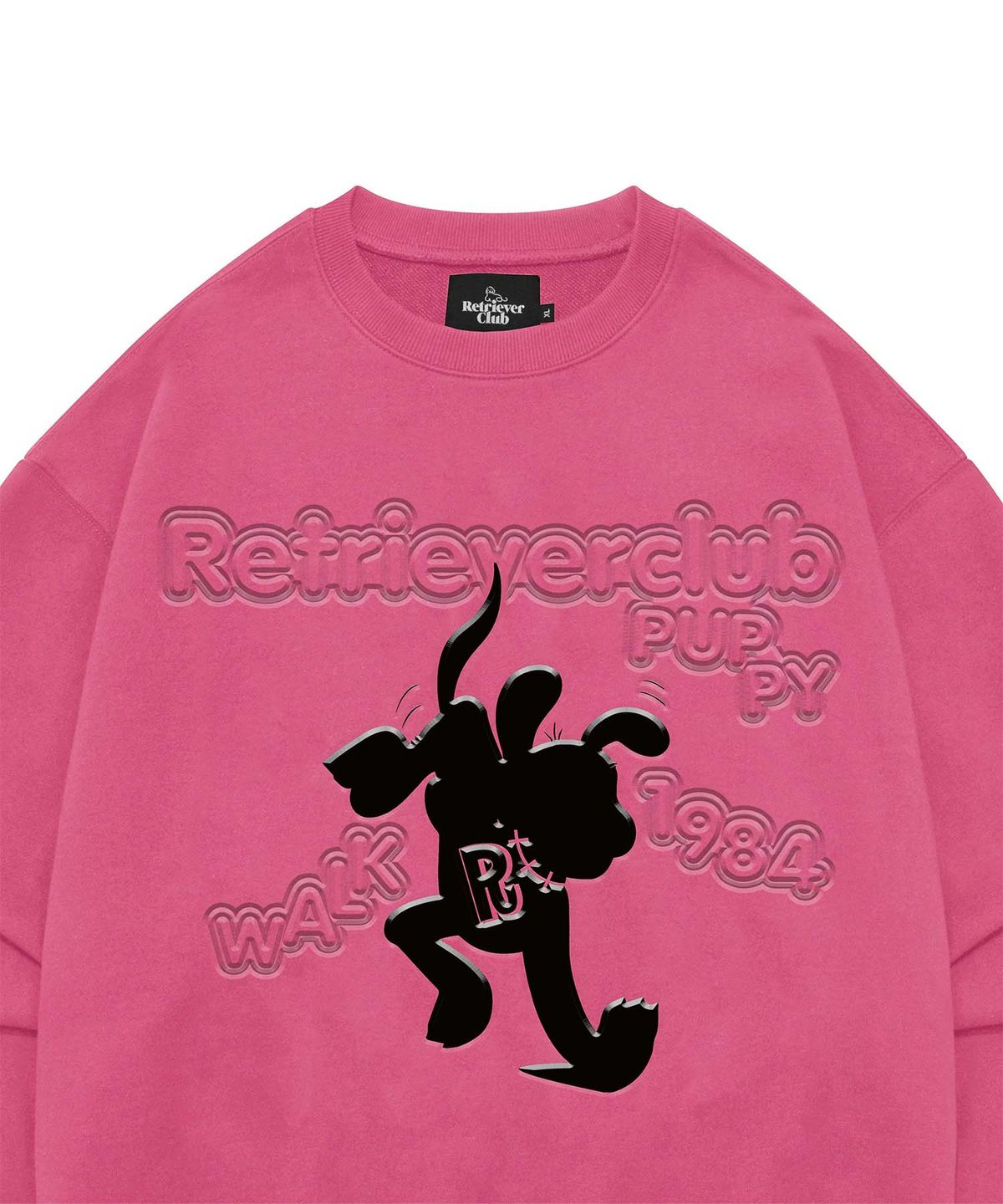 리트리버클럽(RETRIEVER CLUB) CARTOON CREWNECK [PINK]