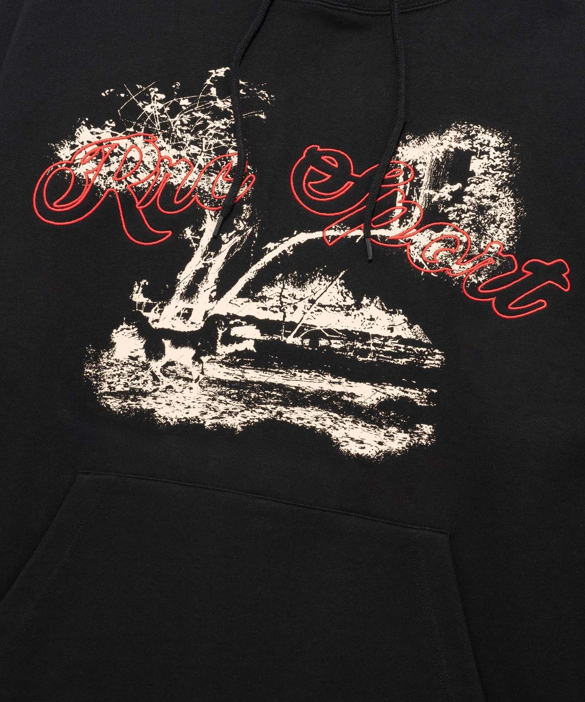리트리버클럽(RETRIEVER CLUB) FOREST PUPPY HOODIE [BLACK]