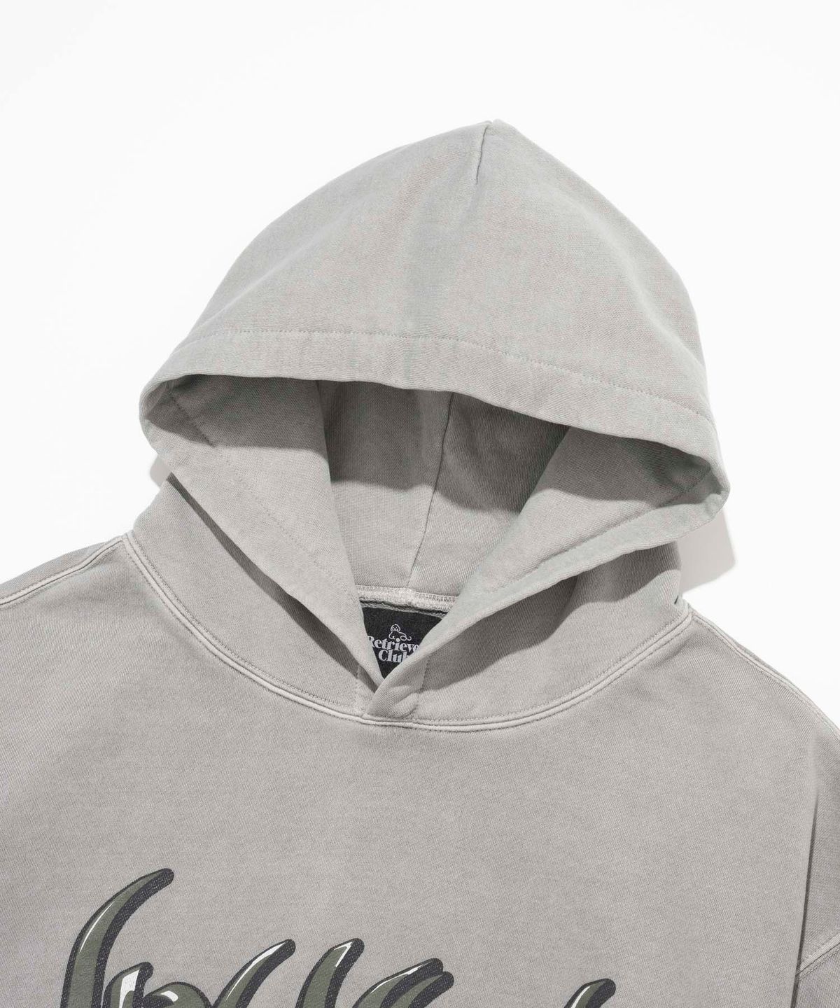 리트리버클럽(RETRIEVER CLUB) GRAFFITI HOWLING HOODIE [PIGMENT GRAY]