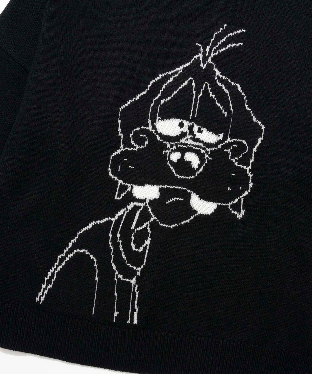 리트리버클럽(RETRIEVER CLUB) SLEEPING DOG KNIT [BLACK]