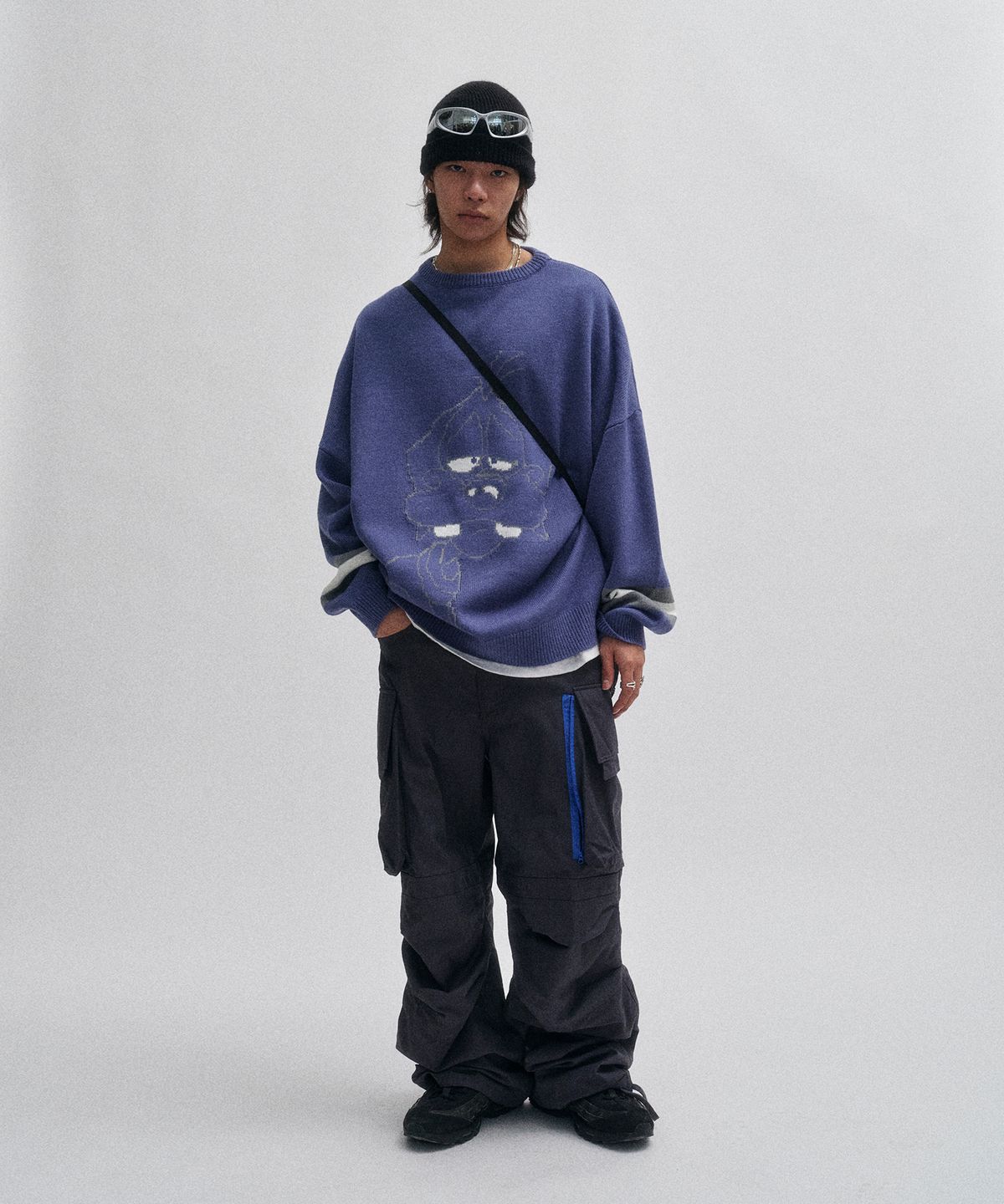 리트리버클럽(RETRIEVER CLUB) SLEEPING DOG KNIT [BABY BLUE]