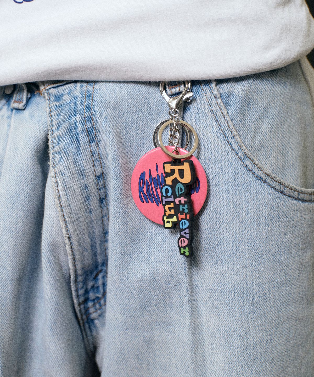 리트리버클럽(RETRIEVER CLUB) LETTERING LOGO KEYRING