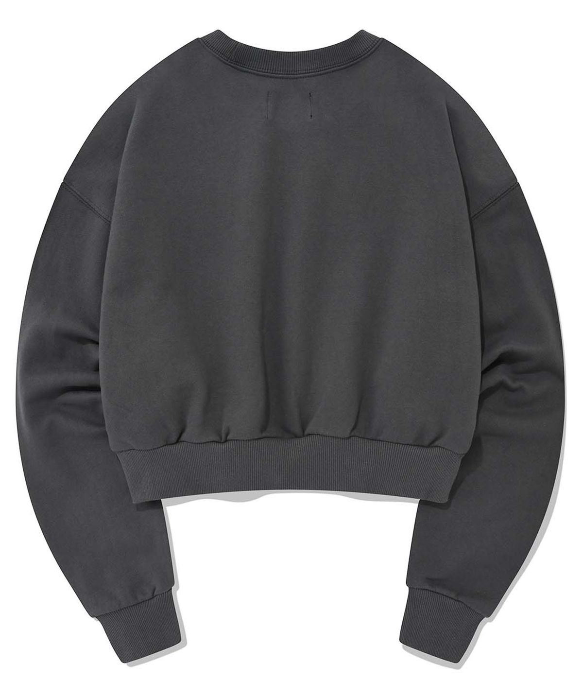 리트리버클럽(RETRIEVER CLUB) ANGEL PUPPY CROP CREWNECK [CHACOAL GRAY]