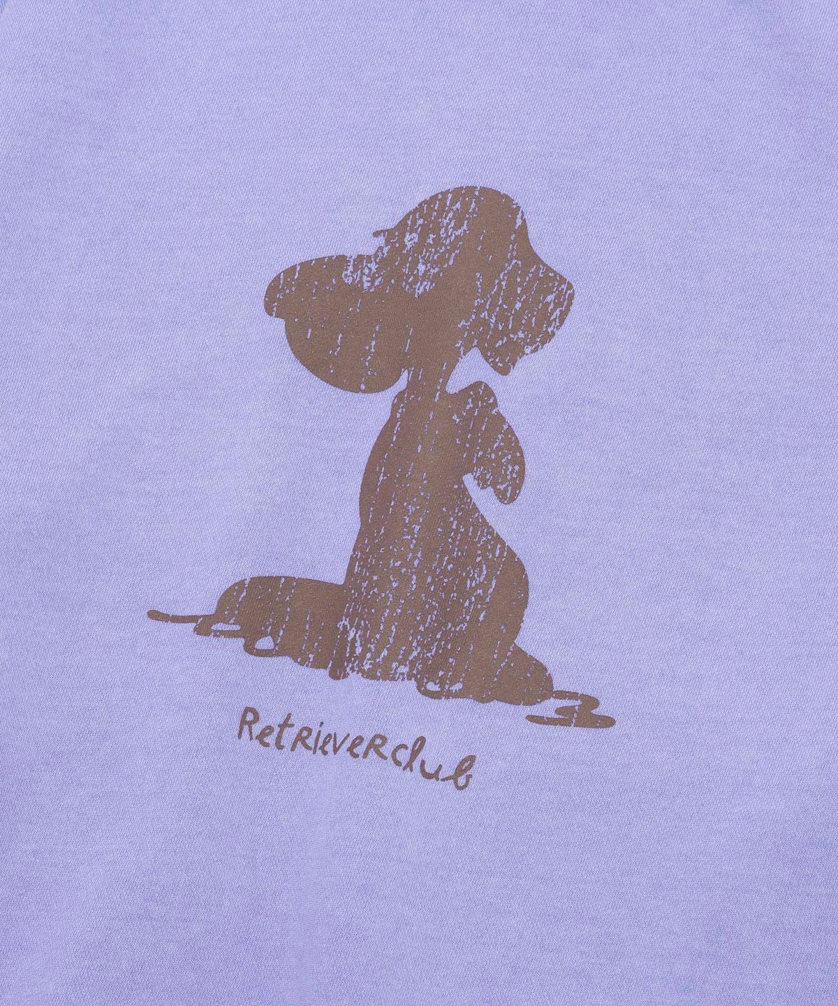 리트리버클럽(RETRIEVER CLUB) CRACK PUPPY CREWNECK [PIGMENT PURPLE]