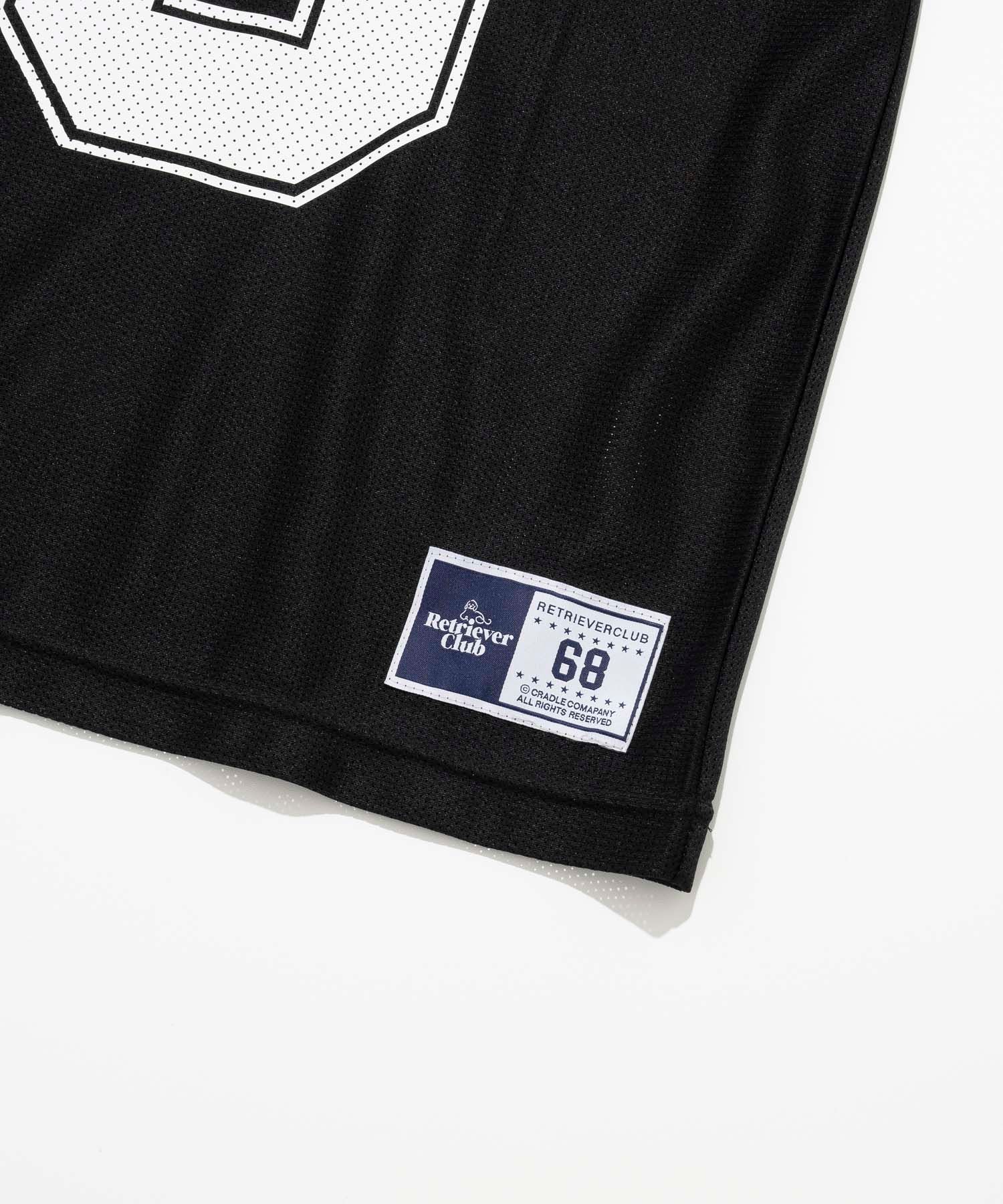 MUSINSA | RETRIEVER CLUB 68 FOOTBALL JERSEY [BLACK]