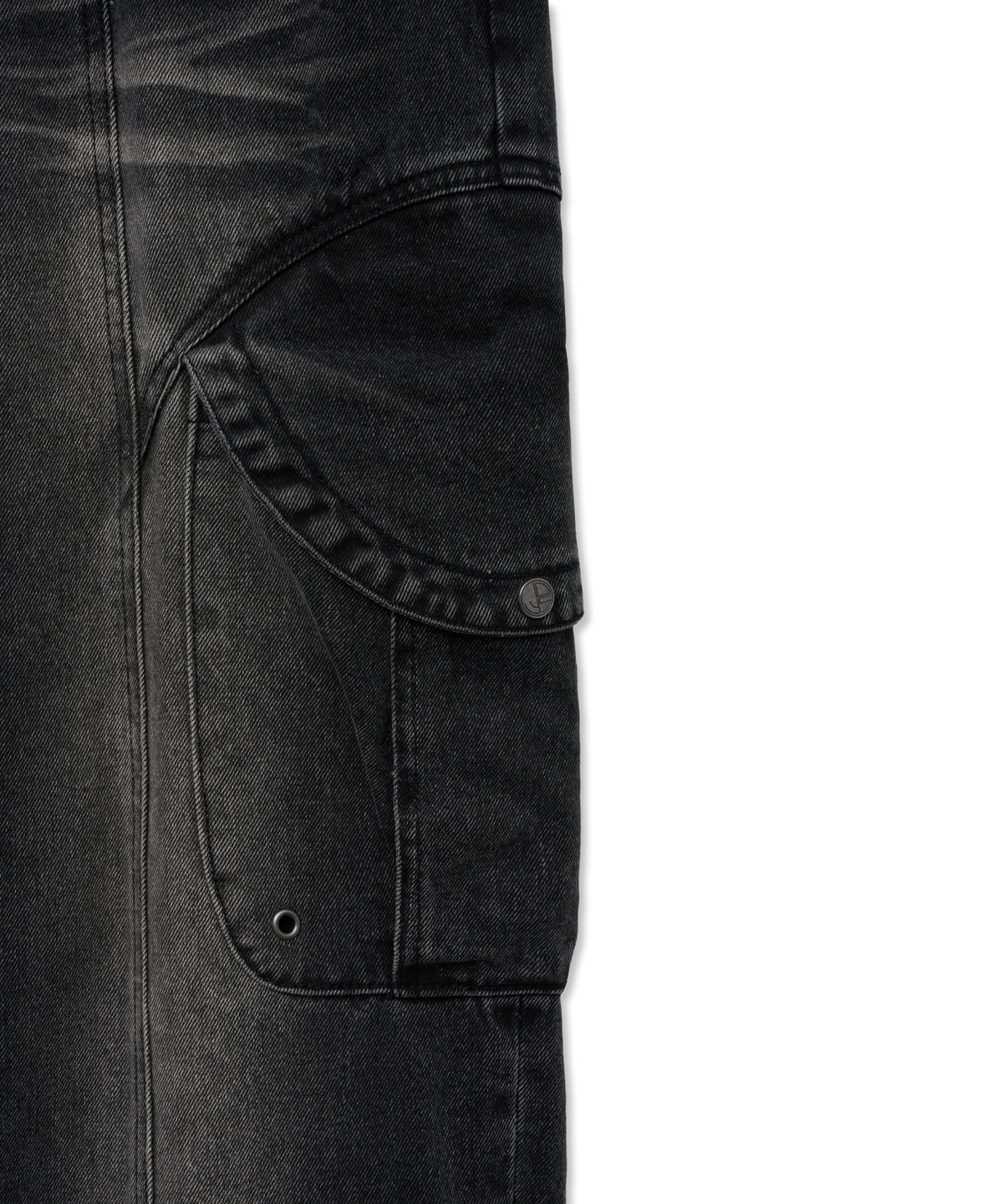 아이돈워너셀(IDWS) Pryer Cargo Denim Pants Black