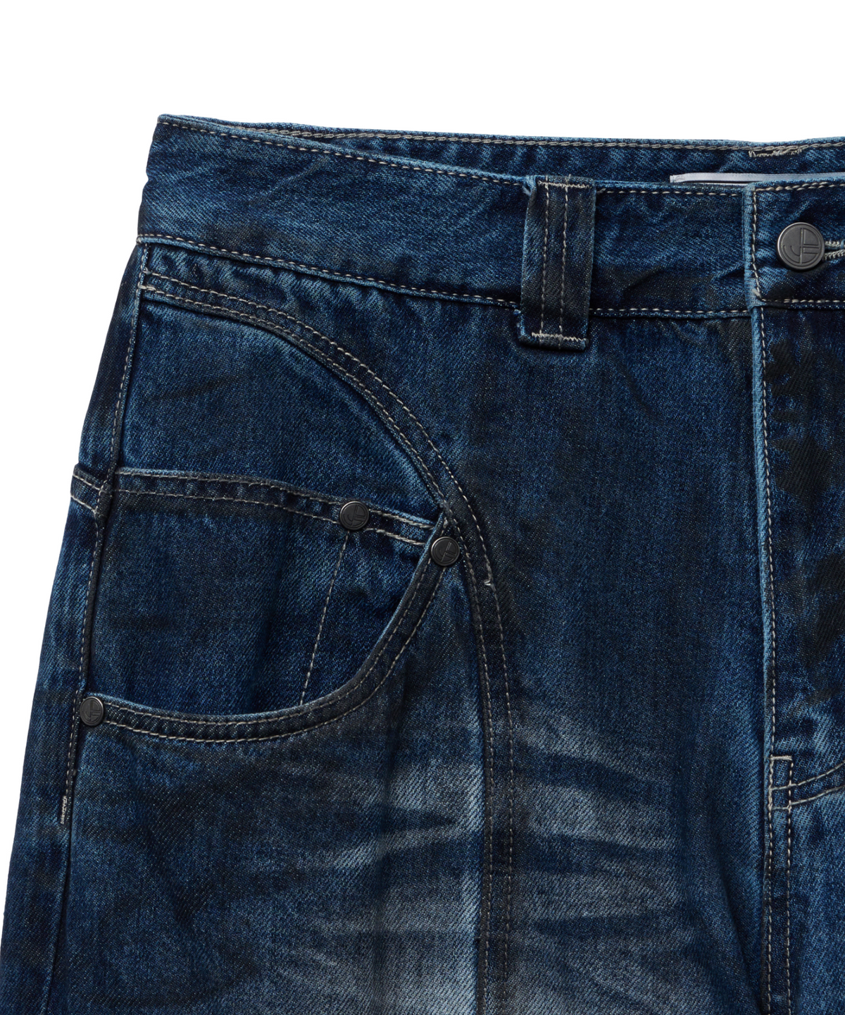 아이돈워너셀(IDWS) Pryer Cargo Denim Pants Indigo