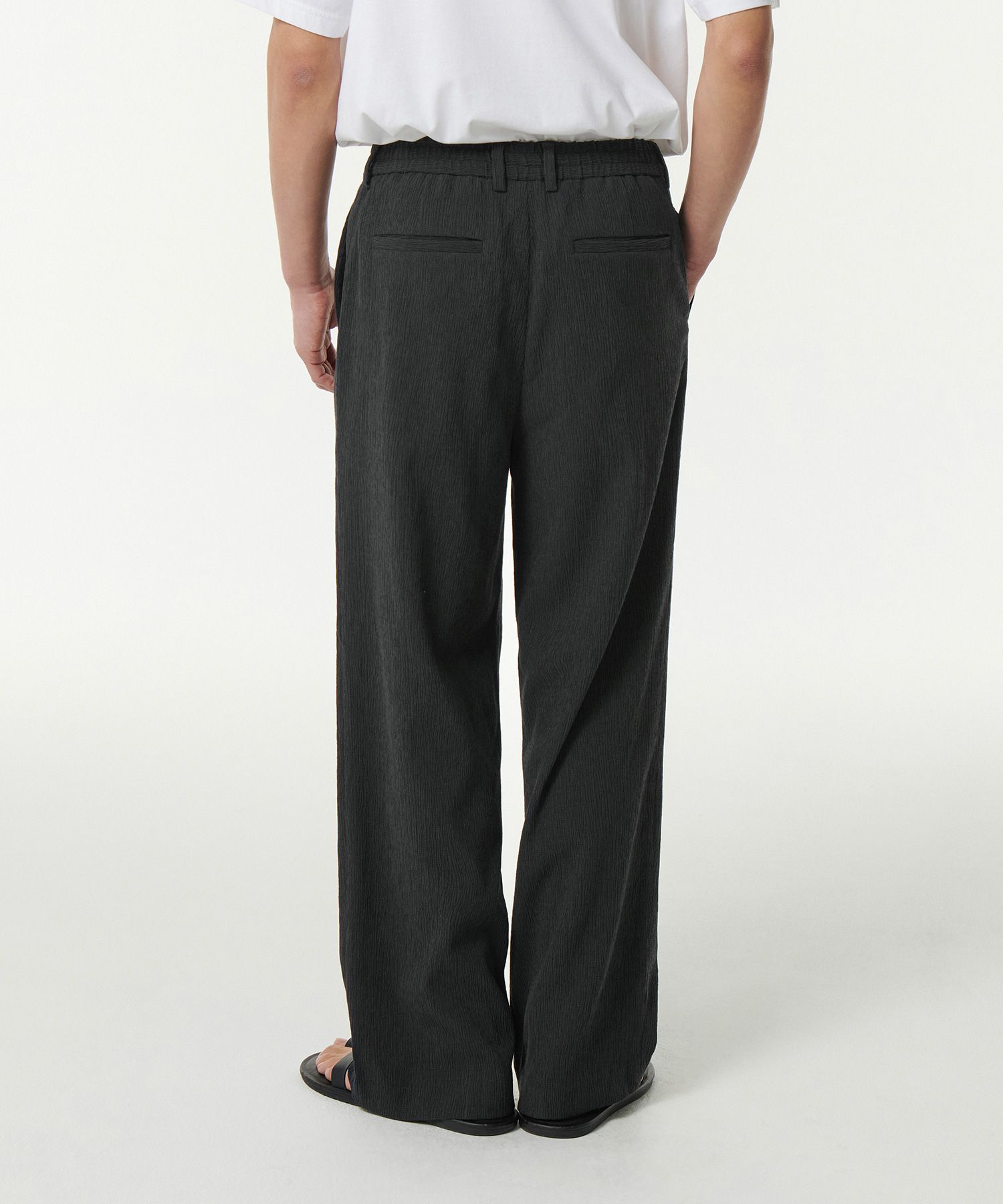 MUSINSA | MUSINSA STANDARD Crinkle One Tuck Wide Banding