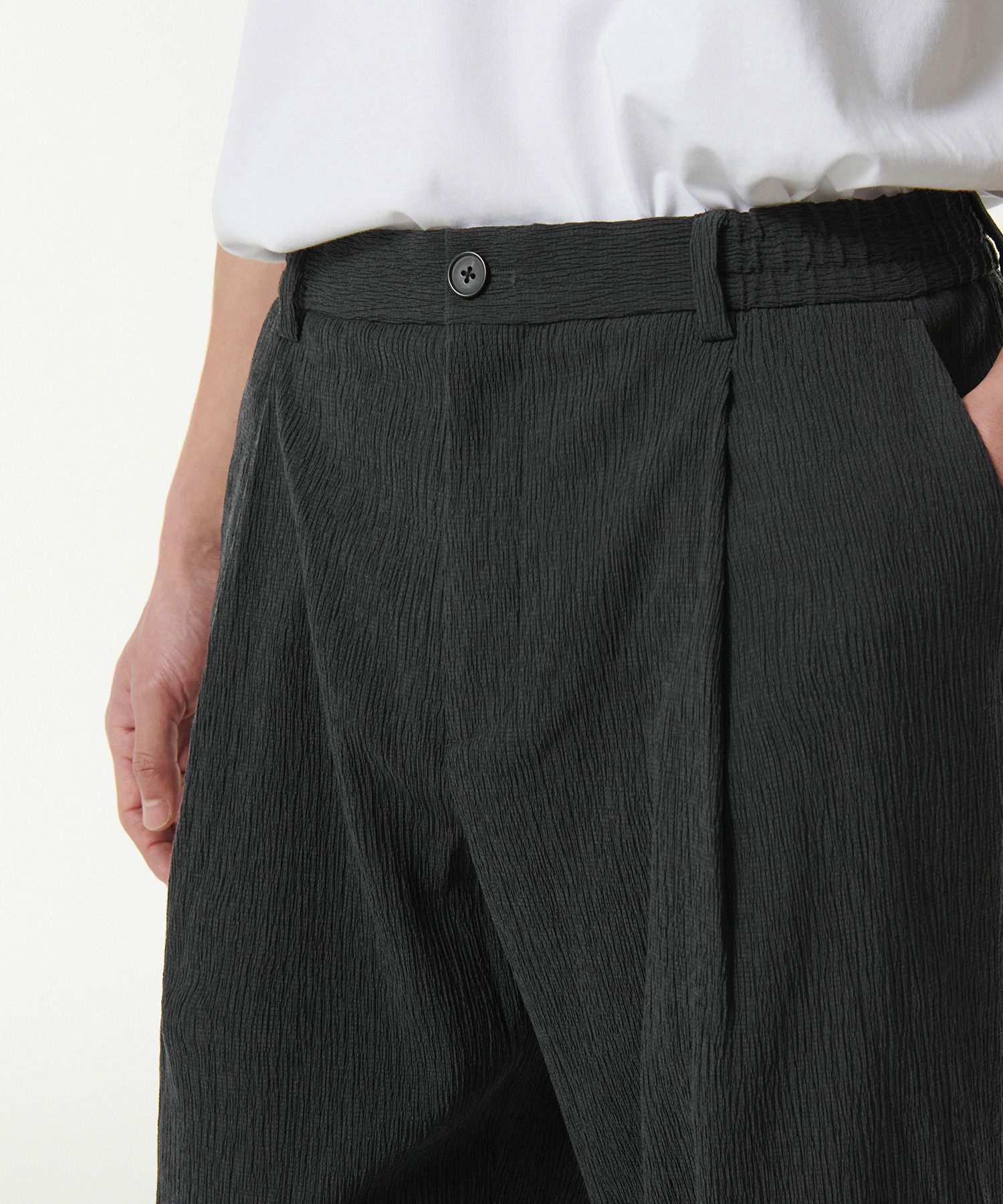 ★MUSINSA STANDARD★ Crinkle One Tuck Wide Banding Shorts Gr MUSINSA | MUSINSA STANDARD Crinkle One Tuck Wide Banding