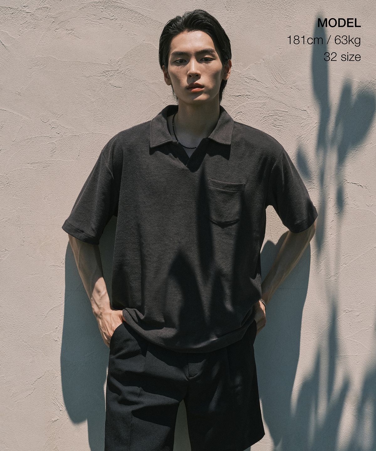 무신사 스탠다드(MUSINSA STANDARD) 쿨 터치 히든 밴딩 하프 슬랙스 [블랙]