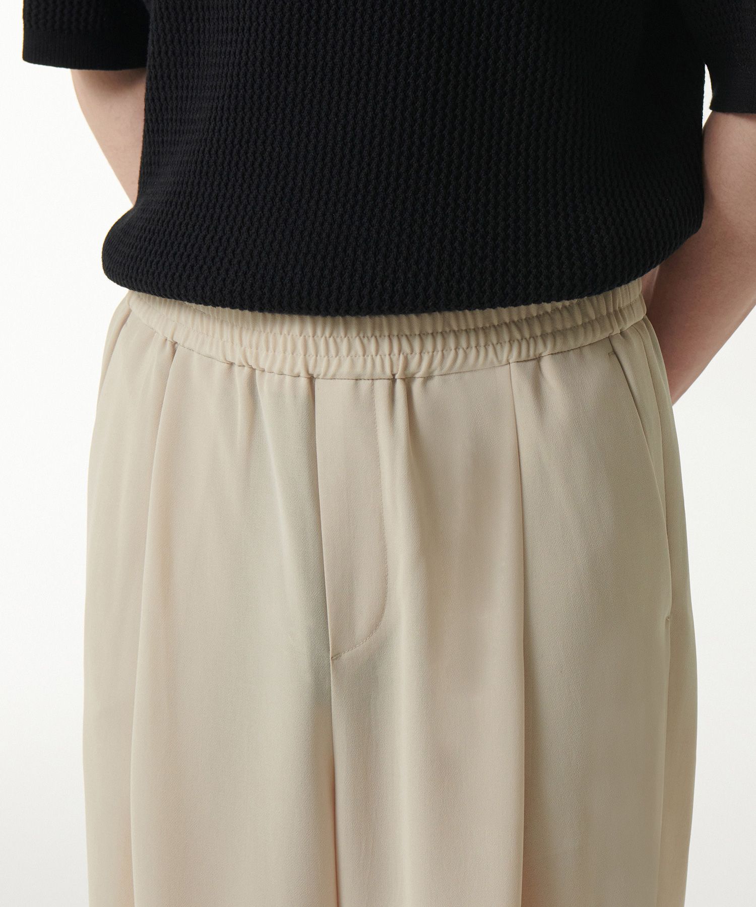 MUSINSA | MUSINSA STANDARD Linen Like One Tuck Wide Banding