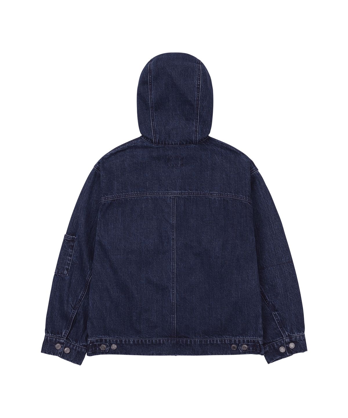 웰빙익스프레스(WELLBEING EXPRESS) Hooded Denim Jacket Indigo Blue