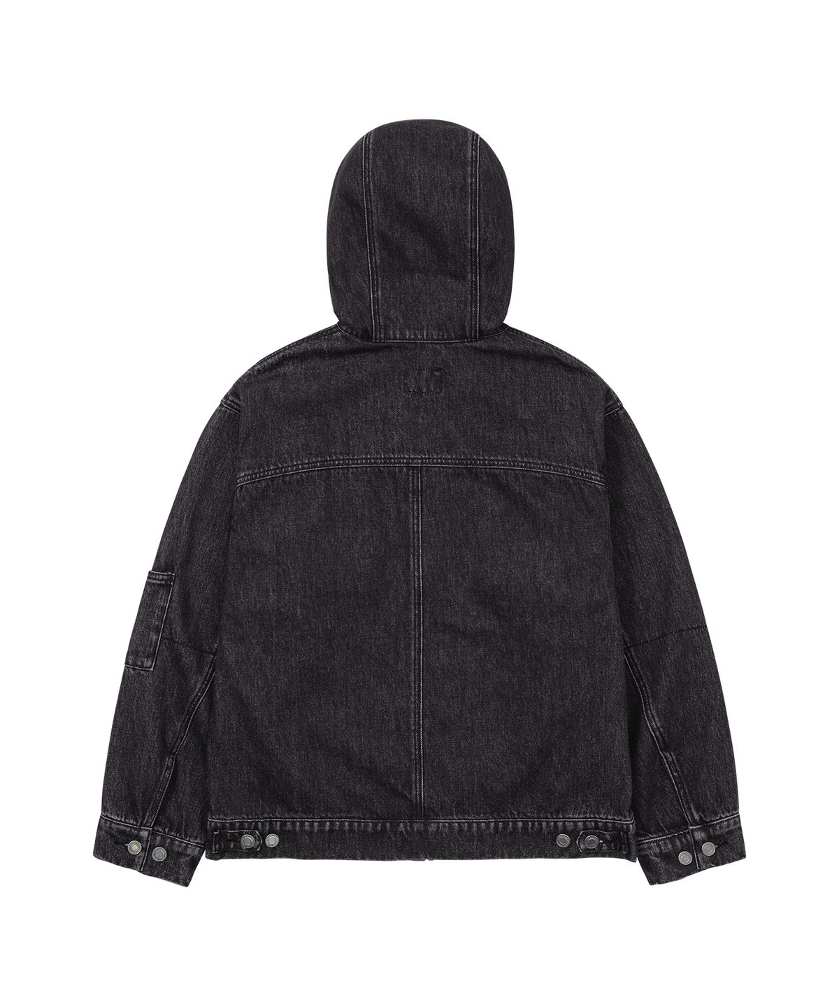 웰빙익스프레스(WELLBEING EXPRESS) Hooded Denim Jacket Black
