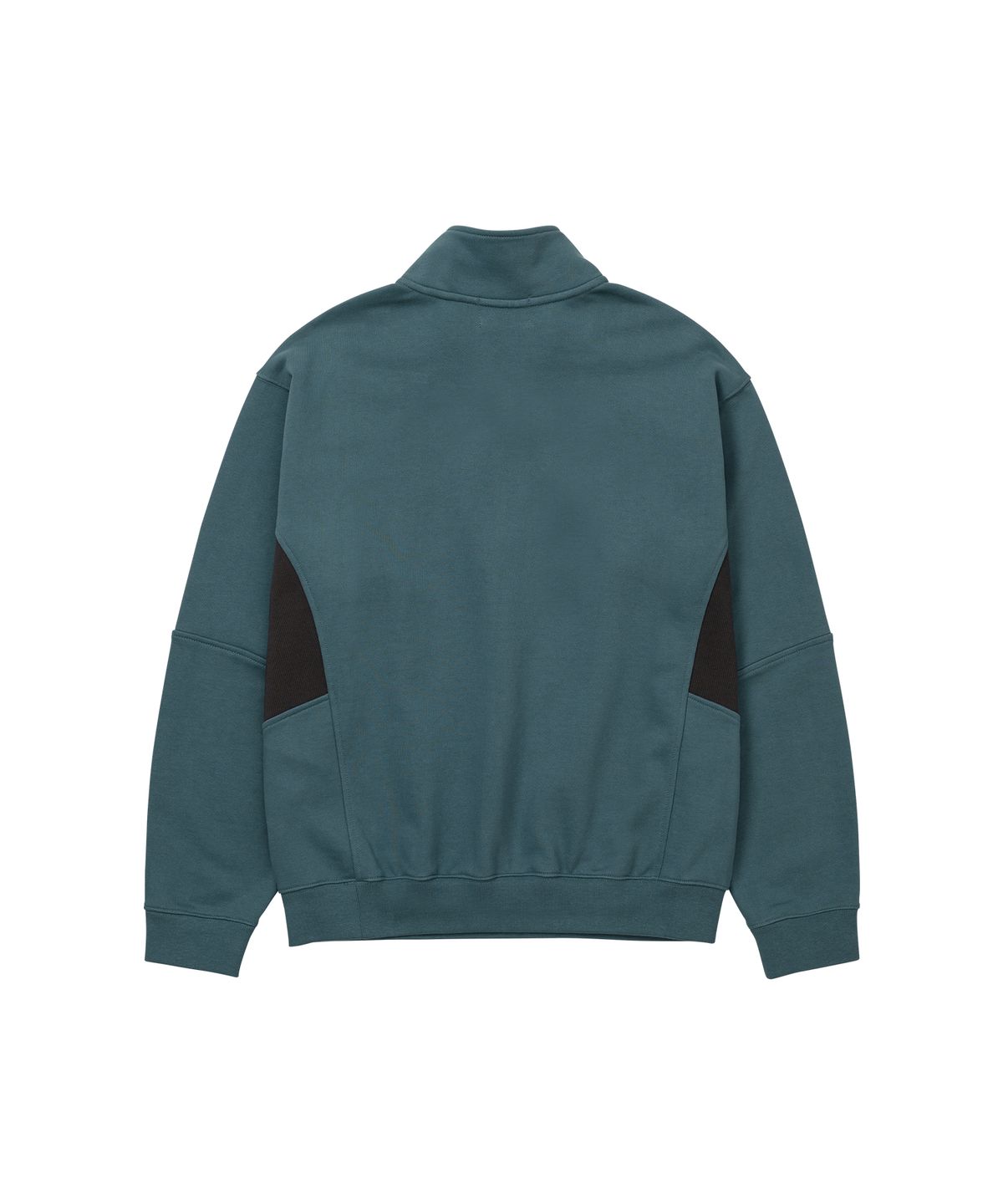 웰빙익스프레스(WELLBEING EXPRESS) Embroidered Half Zip Sweatshirt Teal