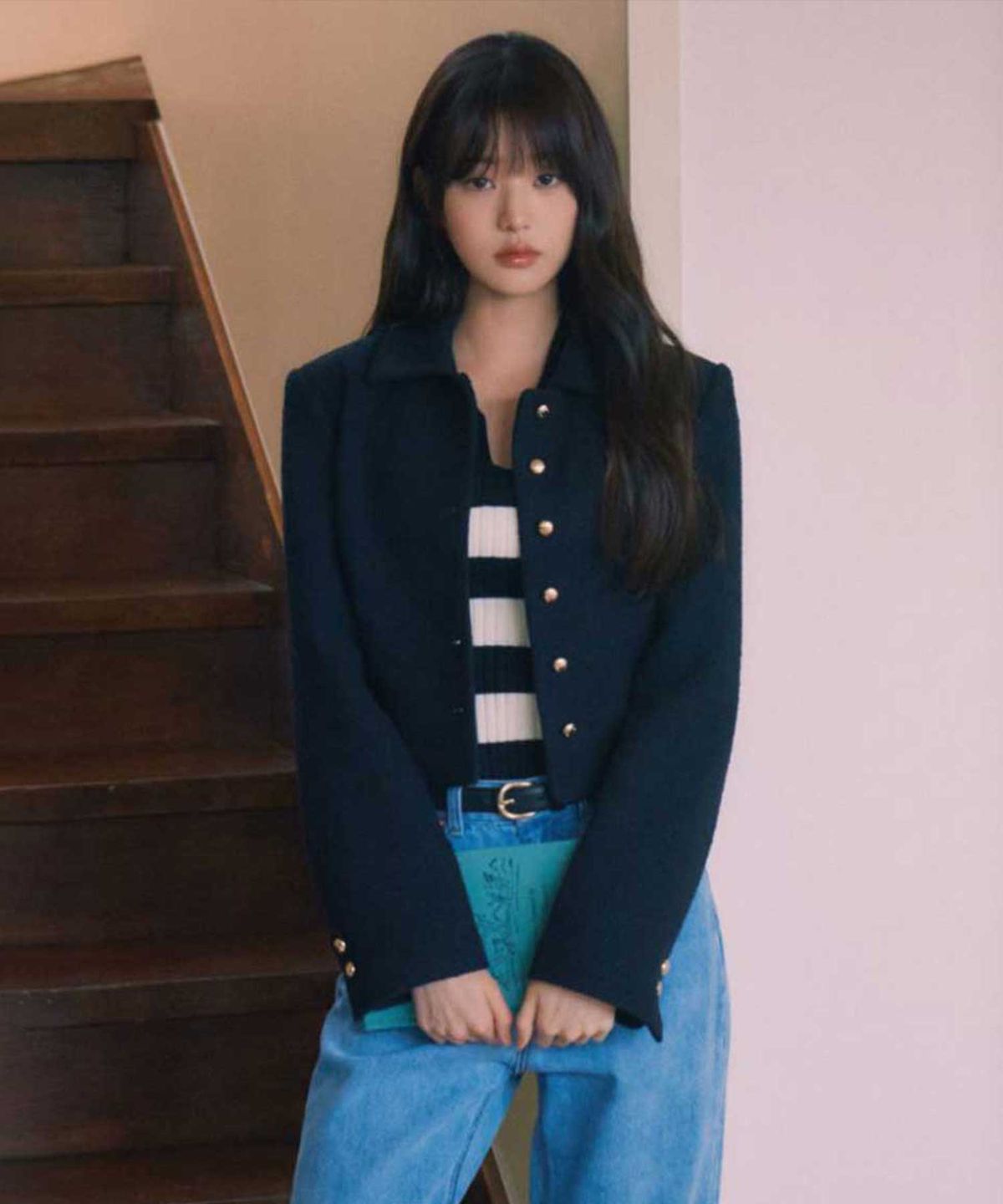 로라로라(ROLAROLA) COLLAR TWEED JACKET BLACK