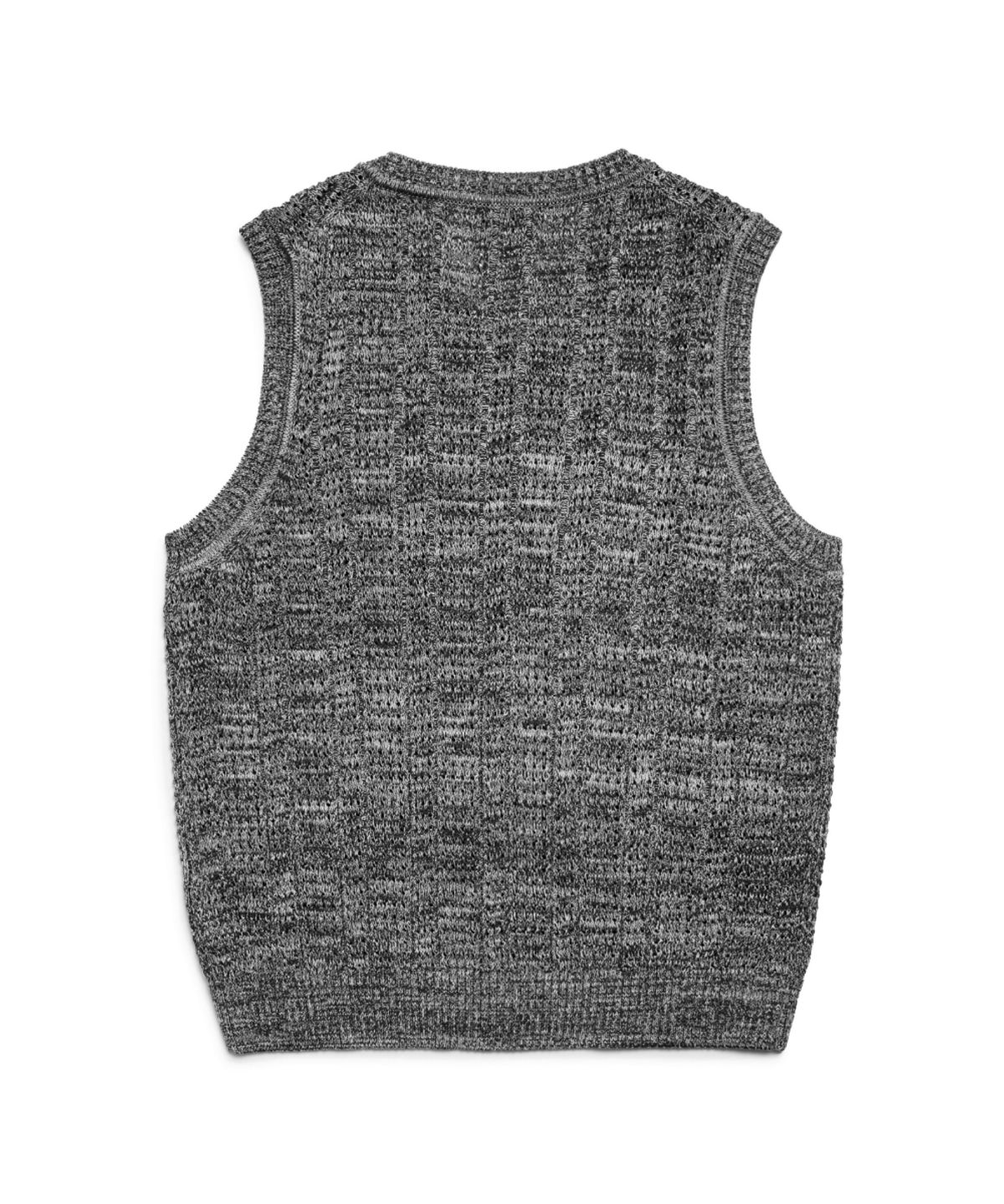 마크곤잘레스(MARK GONZALES) MIX COLOR KNIT VEST - BLACK