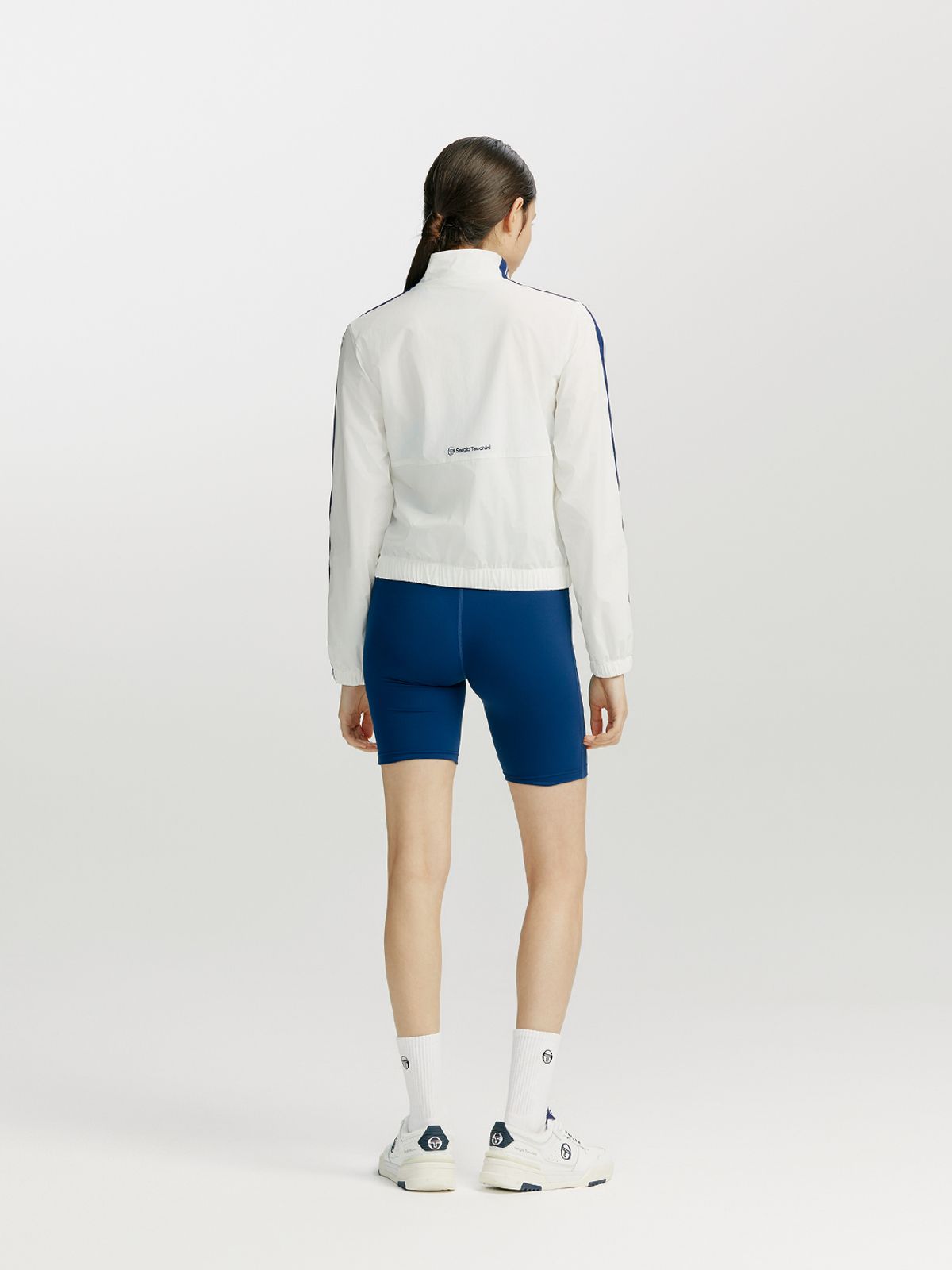 세르지오 타키니(SERGIO TACCHINI) W 고트 우븐 테이핑 자켓 (White)