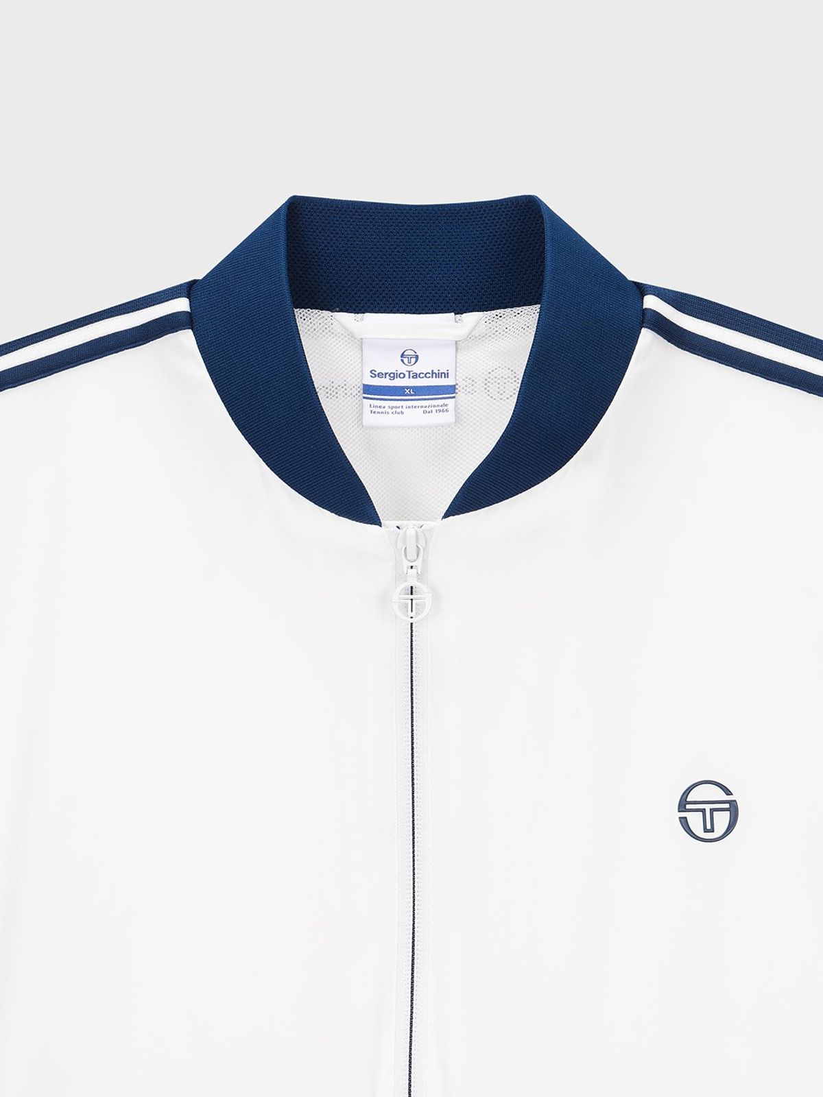 세르지오 타키니(SERGIO TACCHINI) M 고트 우븐 테이핑 자켓 (White)