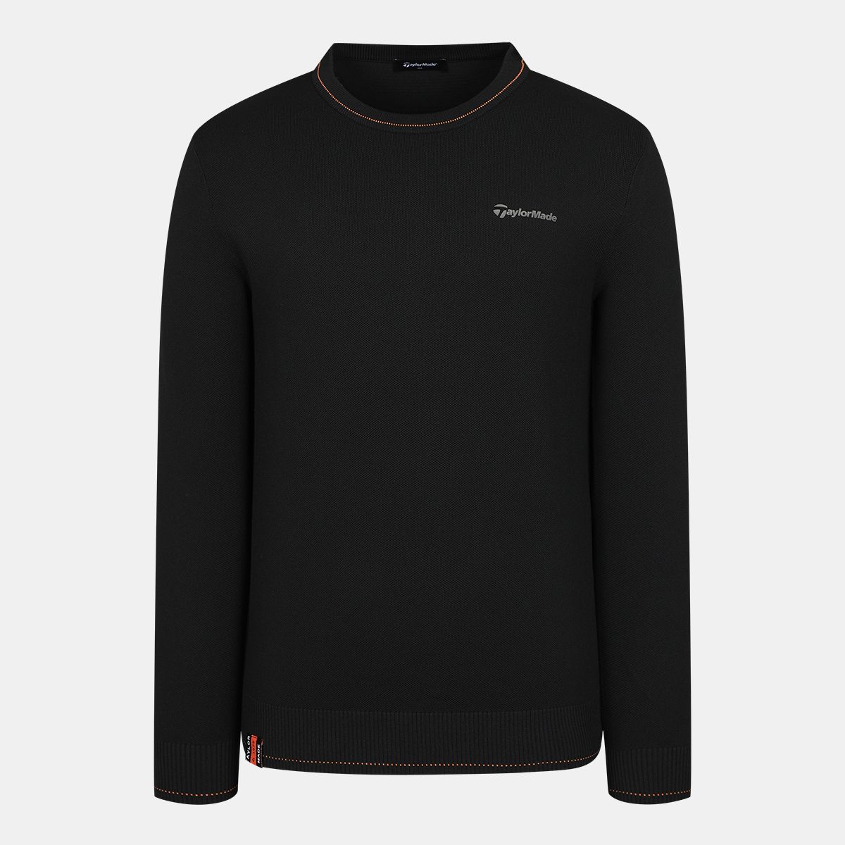 테일러메이드 어패럴(TAYLORMADE APPAREL) 남성 로고 테잎 라운드 니트 TSN-11HG22-199